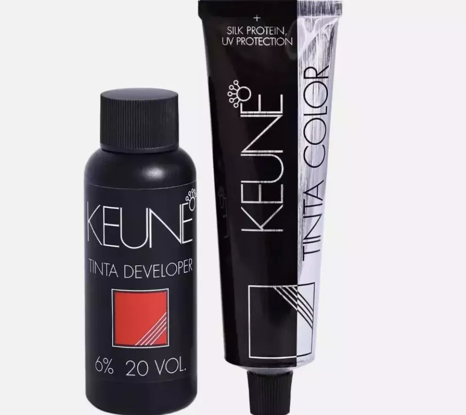 Keune Tinta Color Permanent 2.1 fl.oz / 60ml Tube + Developer 2.1 fl.oz / 60ml