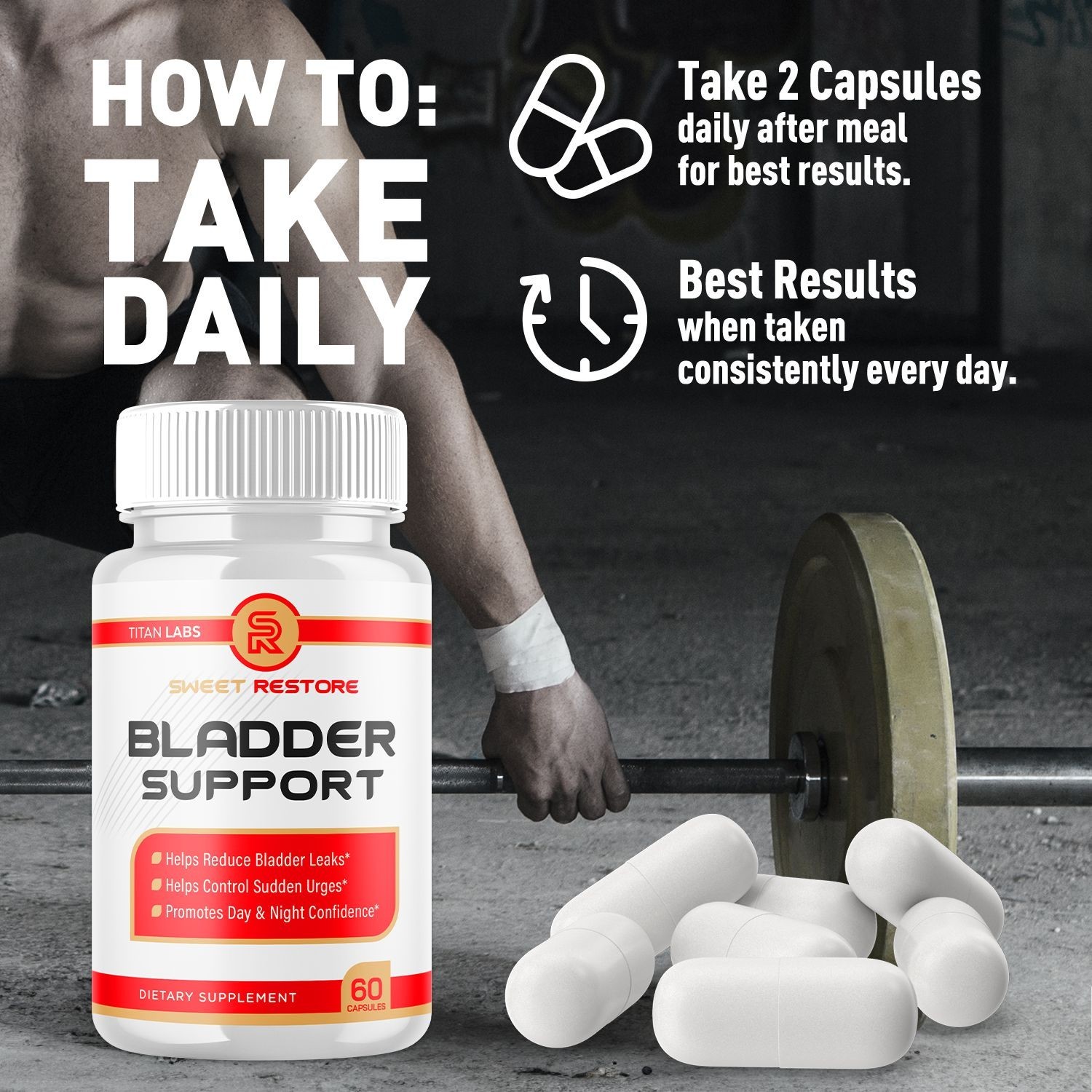 (3 Pack) Sweet Restore Bladder Control Prostate & Bladder Support Formula 180 Ct