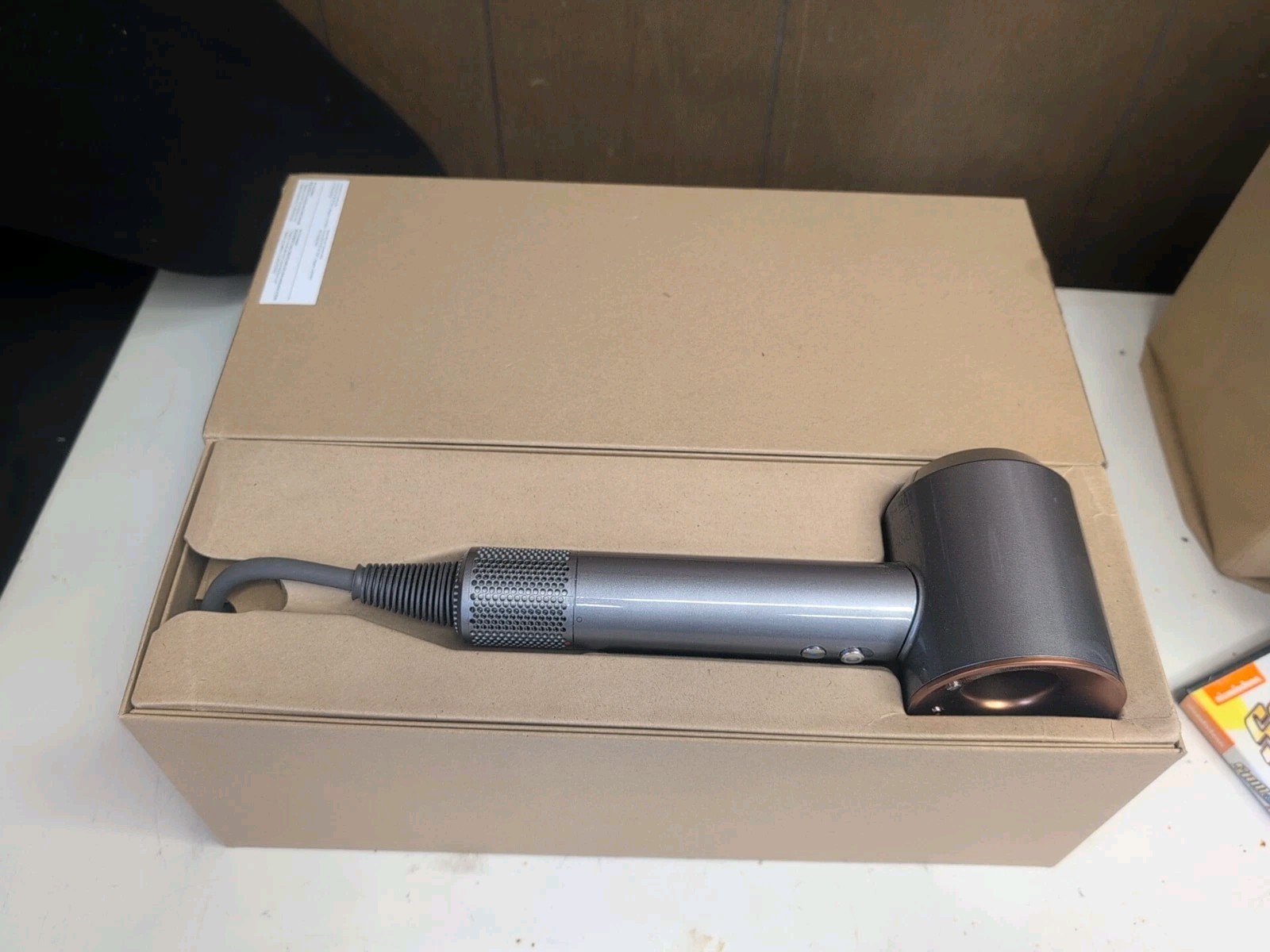 Dyson Supersonic HD07 Hair Dryer Nickel Copper Complete Set Fast Drying Technolo