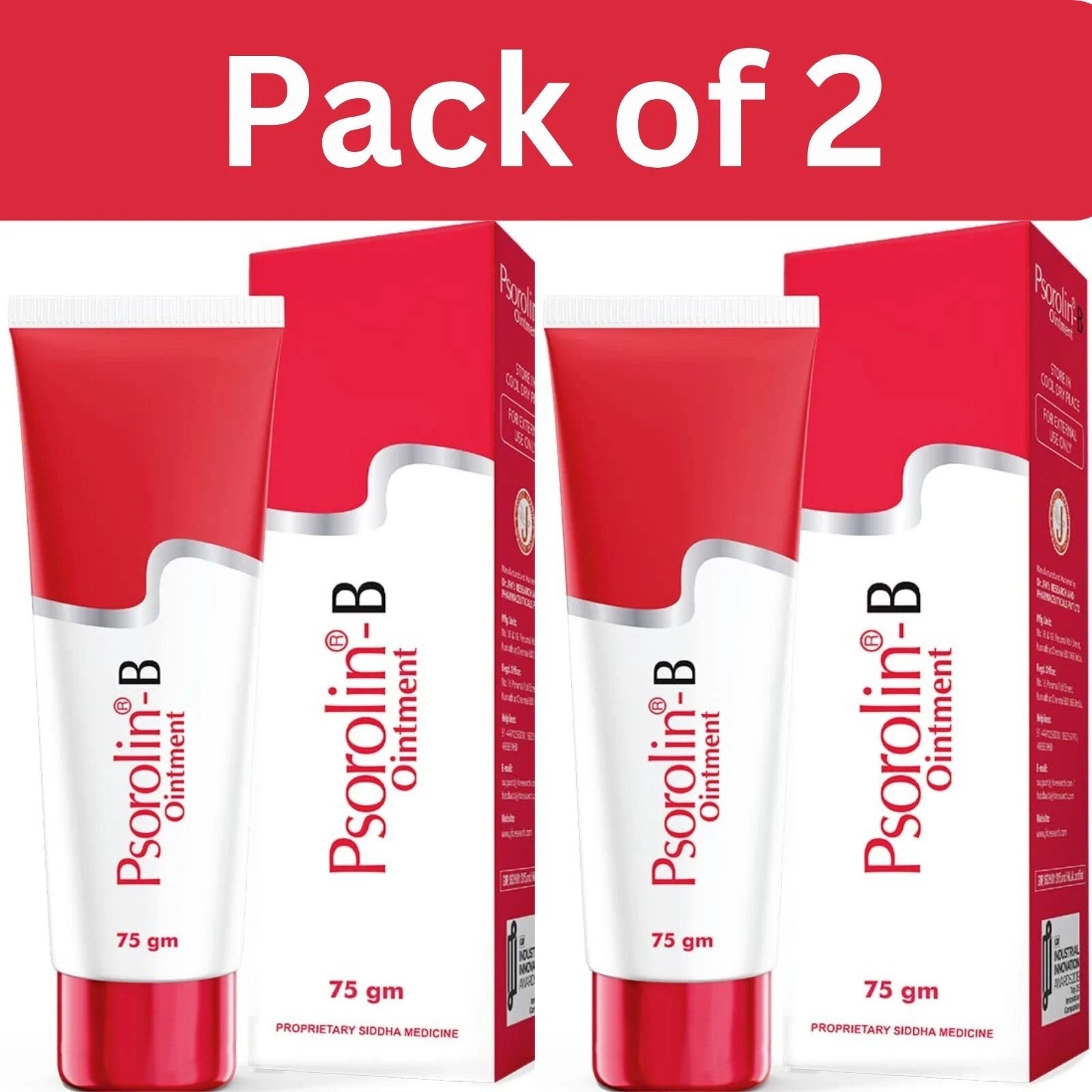 JRK’s Psorolin B Ointment Cream for Psoriasis (75 gm)