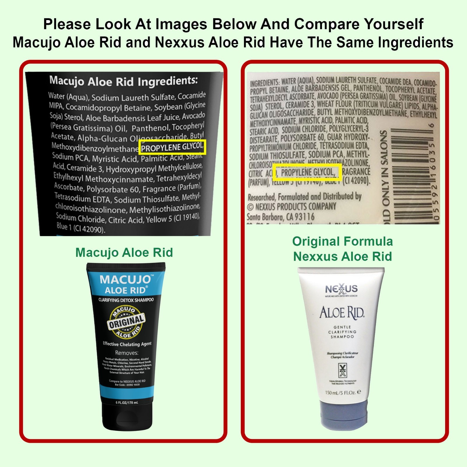 Drug Test Detox Hair Follicle Shampoo – Mike Macujo Method Aloe Rid Old Formula