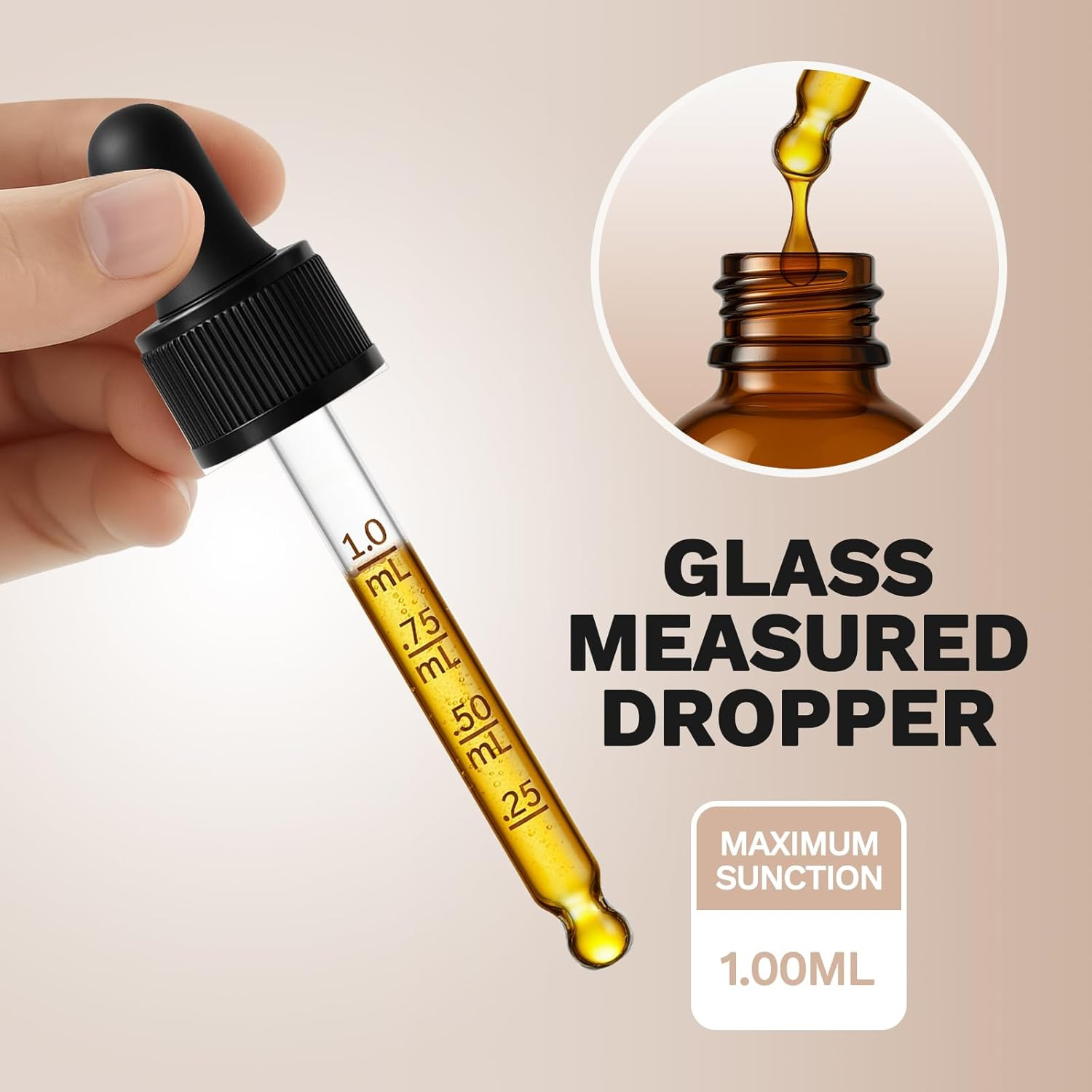 12 Pack, 1 Oz Tincture Bottles with Dropper, Amber Glass Dropper Bottle Leakproo