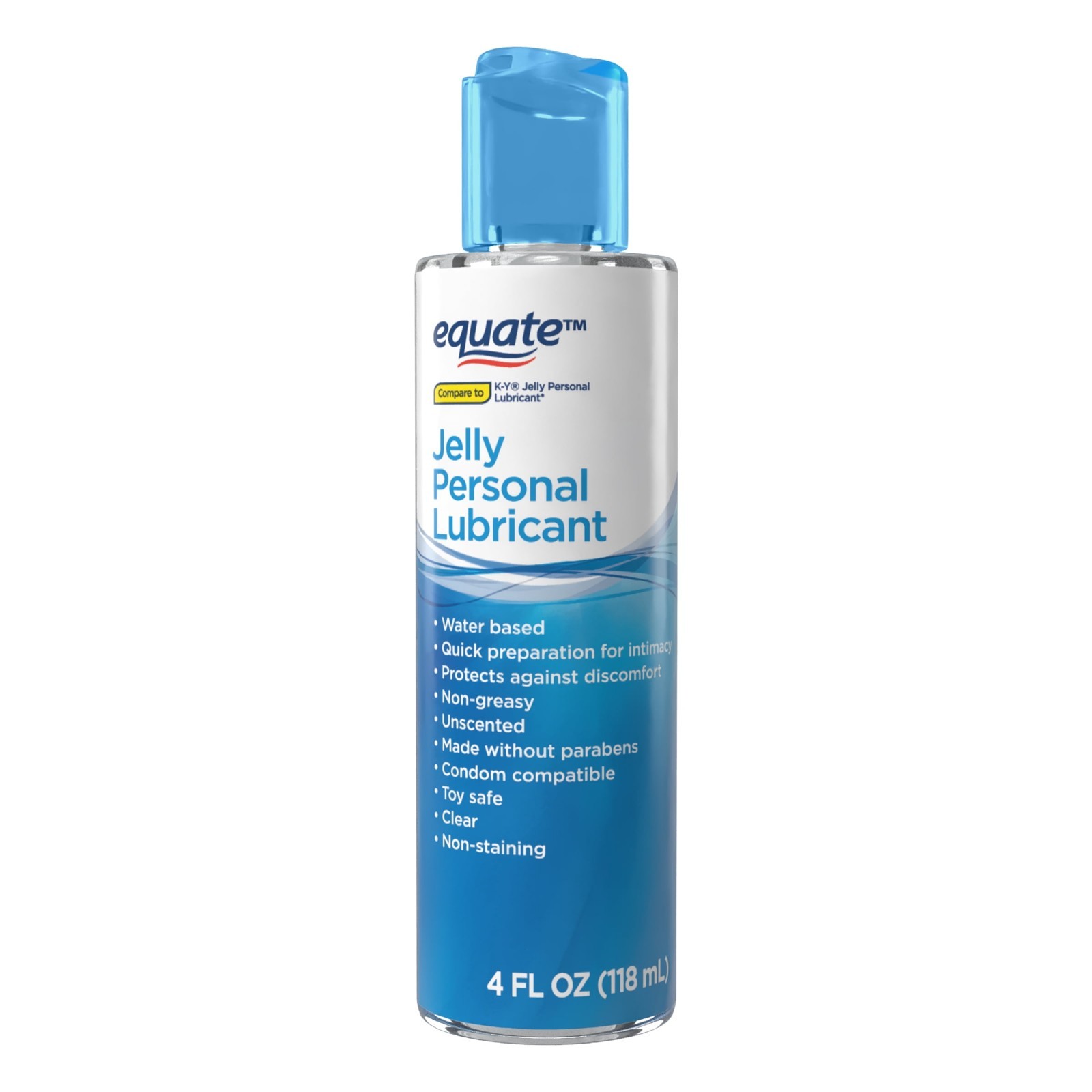 Equate Liquid Personal Lubricant Jelly Fragrance Free 4 OZ