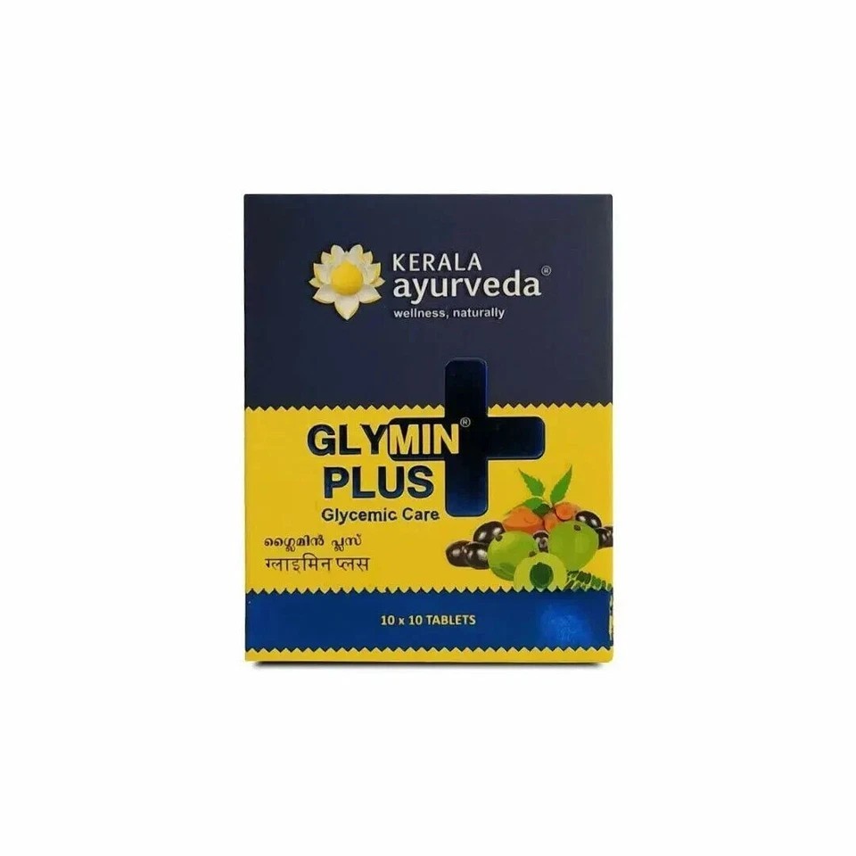 Kerala Ayurveda GLYMIN PLUS Tablet Herbal Ayurvedic -100 Tablets