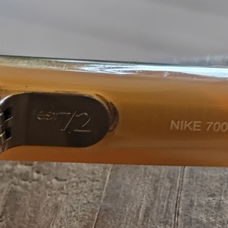 Nike 700 Rectangular Full Rim Plastic Eyeglass Frames Brown 52-17-140