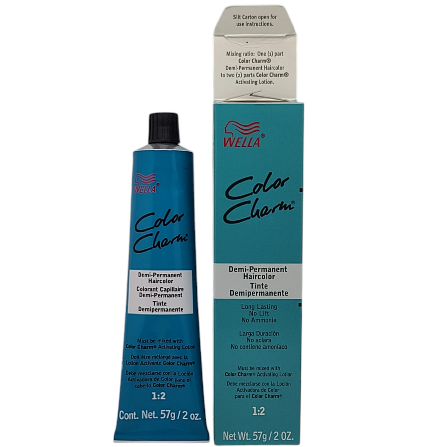 6 Pack Wella Color Charm Permanent Gel Hair Color 6RV 6/45 Fiery Red – 2 oz