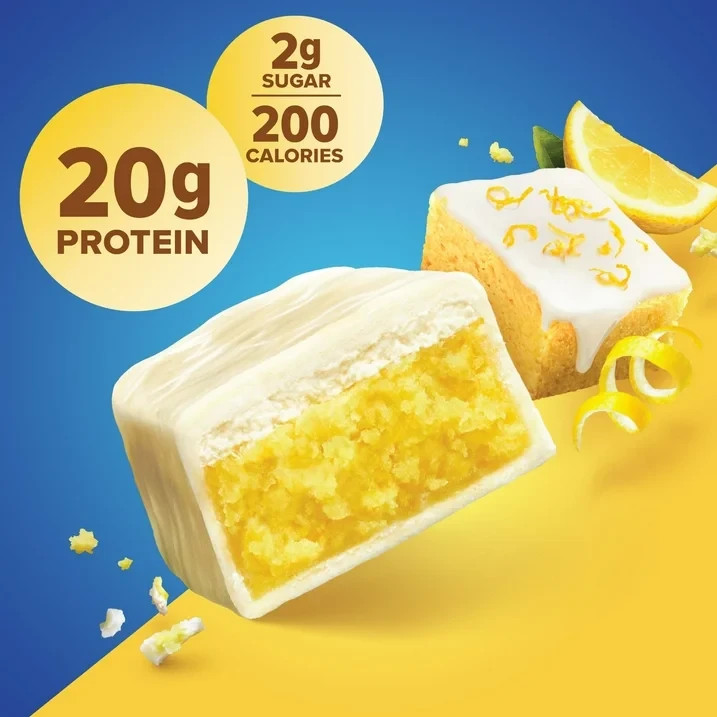 Pure Protein Bars, Lemon Cake, 20g Protein, Gluten Free, 1.76 oz, 4 Ct