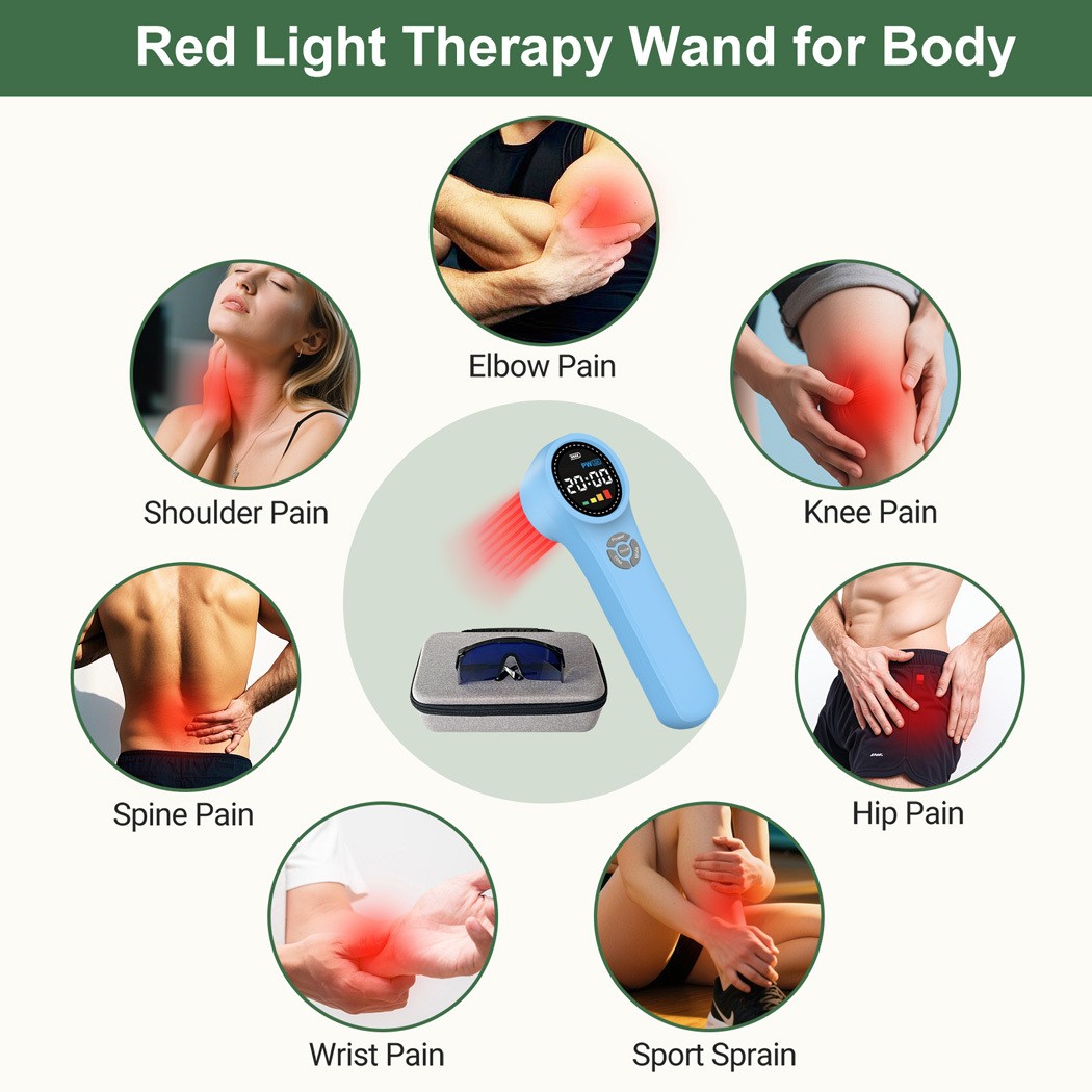 1760mW Cold Laser Therapy Device LLLT 24 Diodes for Human Muscle Pain Treatment