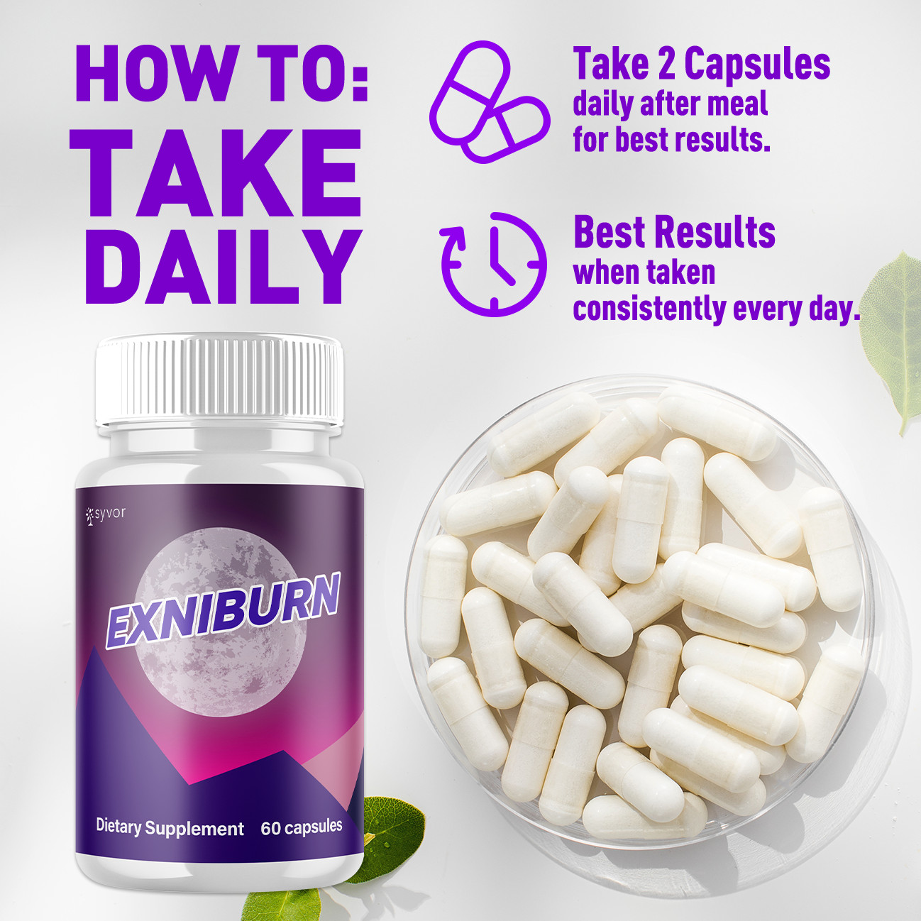 (3 Pack) Exniburn Advanced Energy & Fitness Max Supplement Exni Burn 180 Capsule