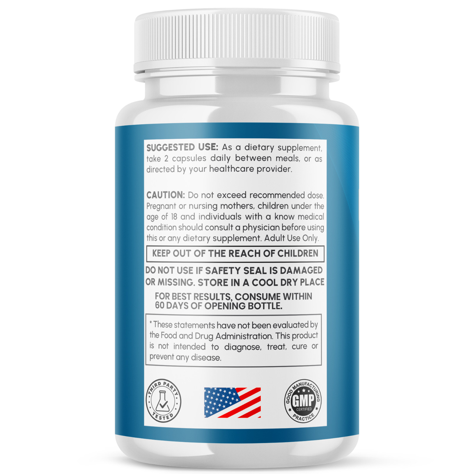 (1 Pack) Nerve Ease Advanced Nerve Support Strength Formula NerveEase 60 Caps