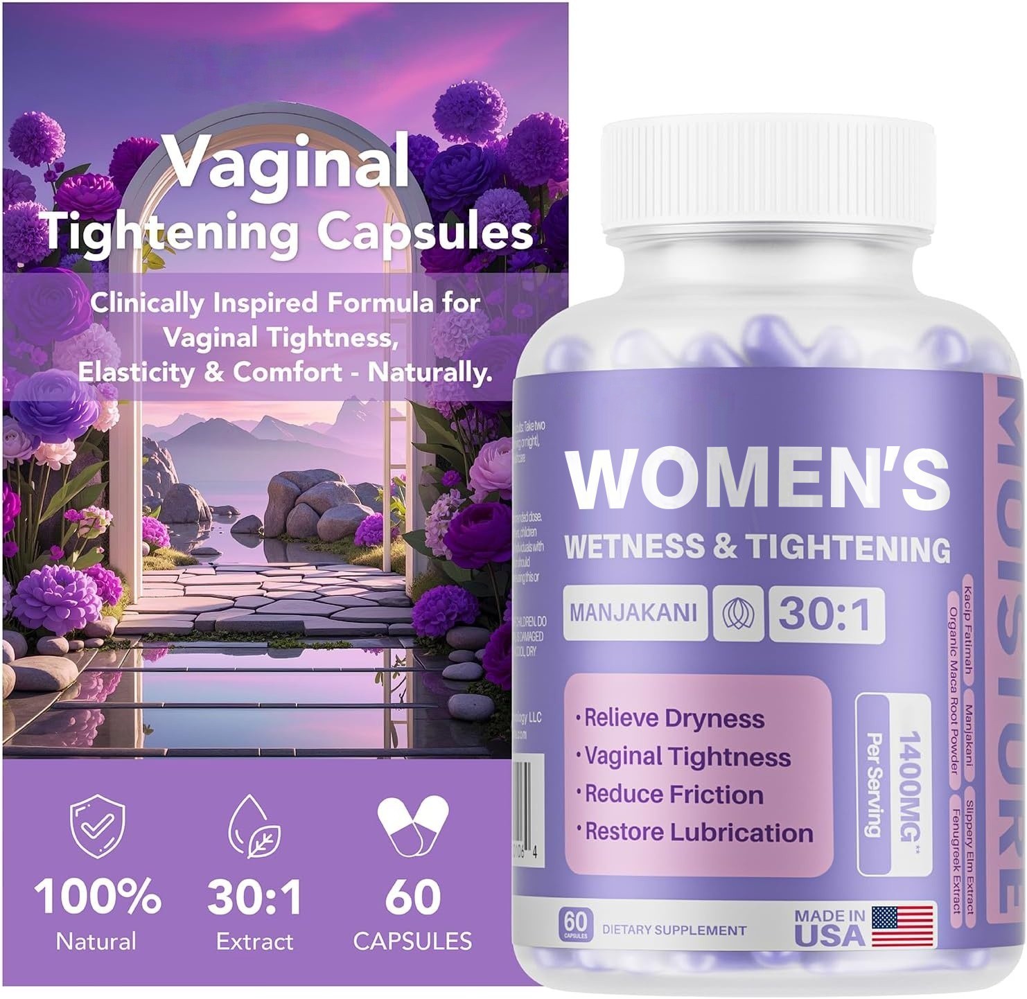 Women’s Secret Bottle-Vaginal Probiotics for Women pH Balance Health Supplement