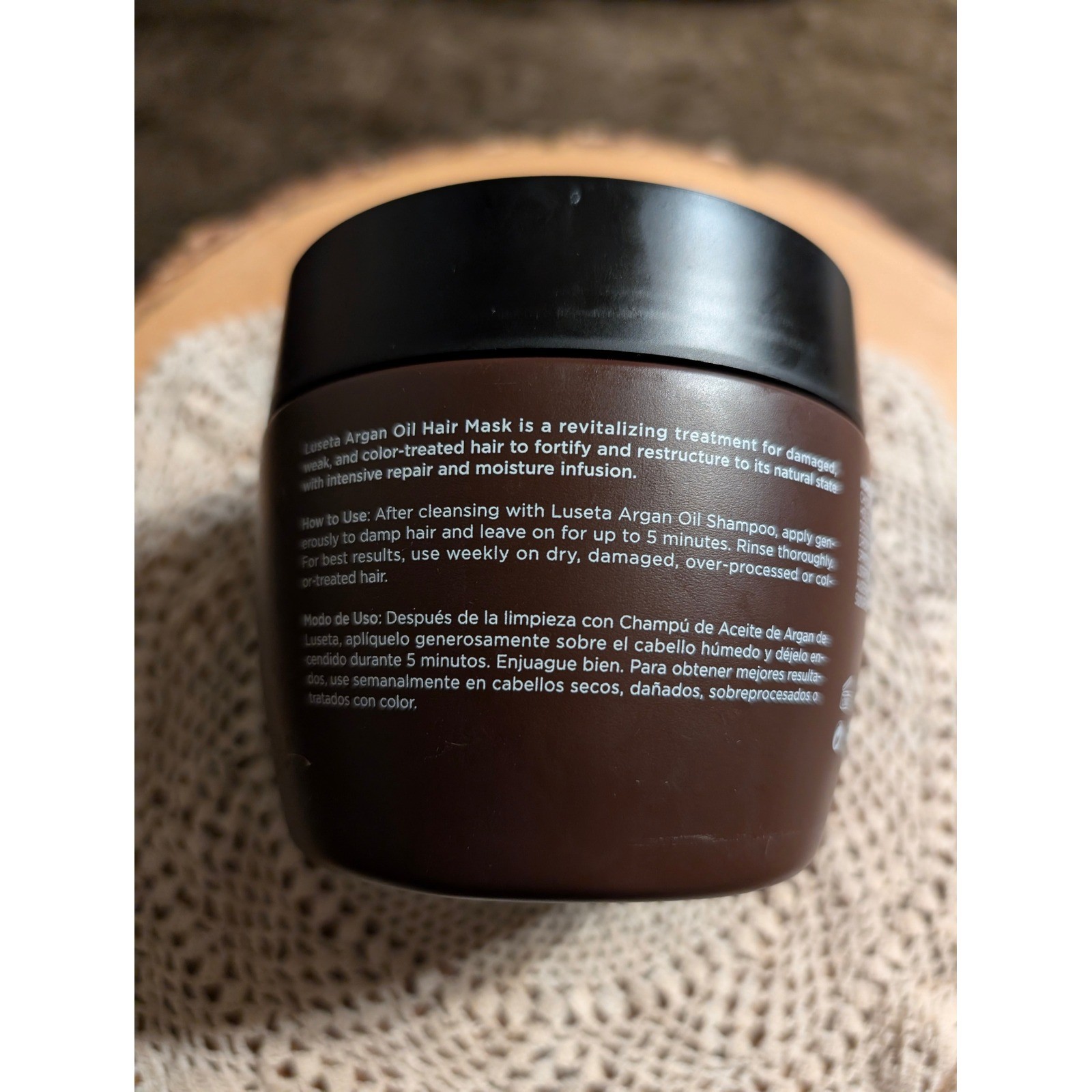 NEW Luseta Argan Oil Hair Mask 16.9oz Moisturizing Repair Formula Color Safe