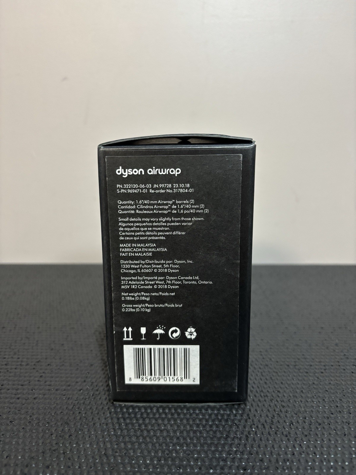 Dyson Airwrap 1.6 Inch 40mm Long Barrel Attachment (Purple) — Brand New In Box