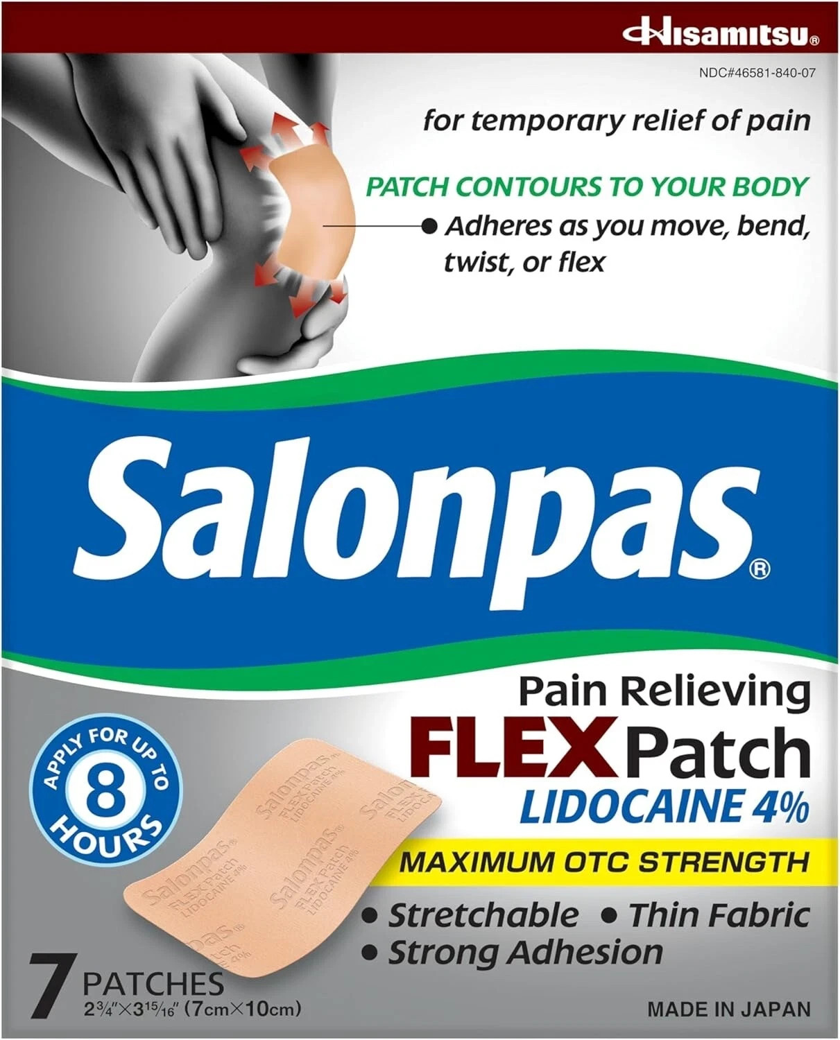 SALONPAS MAX external Arthritis Back Relief Flexible 7 Pain Relieving Patches