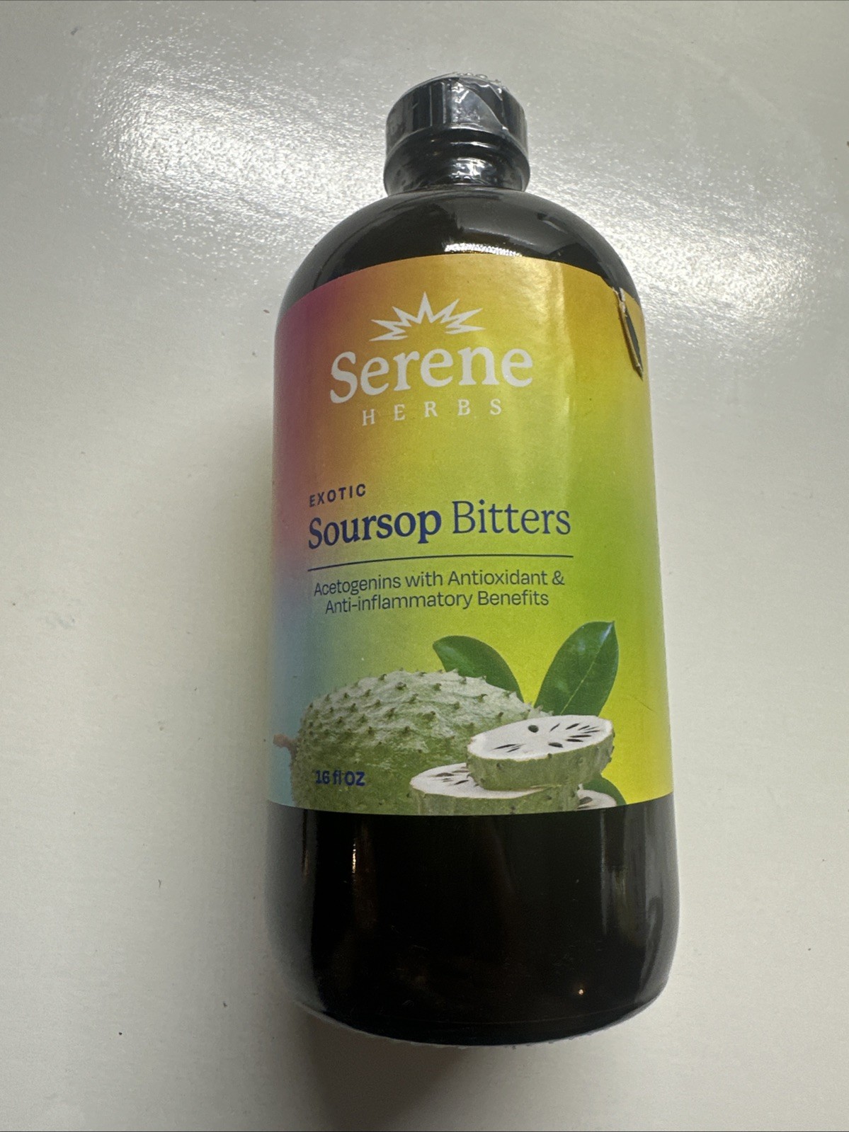 Serene Herb Exotic Soursop Bitters Liquid Gut Health Detox Lasting Vitality 16oz