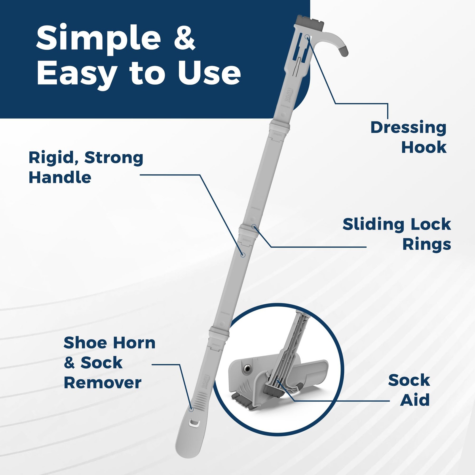 Easy To Use Products Reach Right 4-In-1 Dressing Kit Dressing Kit Dressing Kit