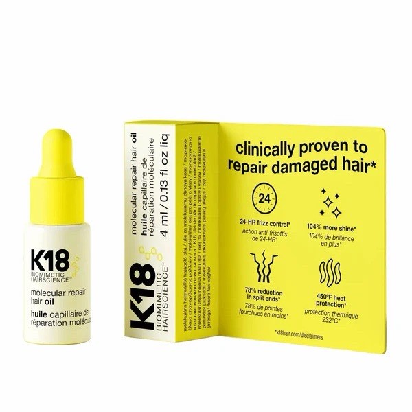K18 MOLECULAR REPAIR HAIR OIL TRAVEL SIZE 0.13 OZ NIB