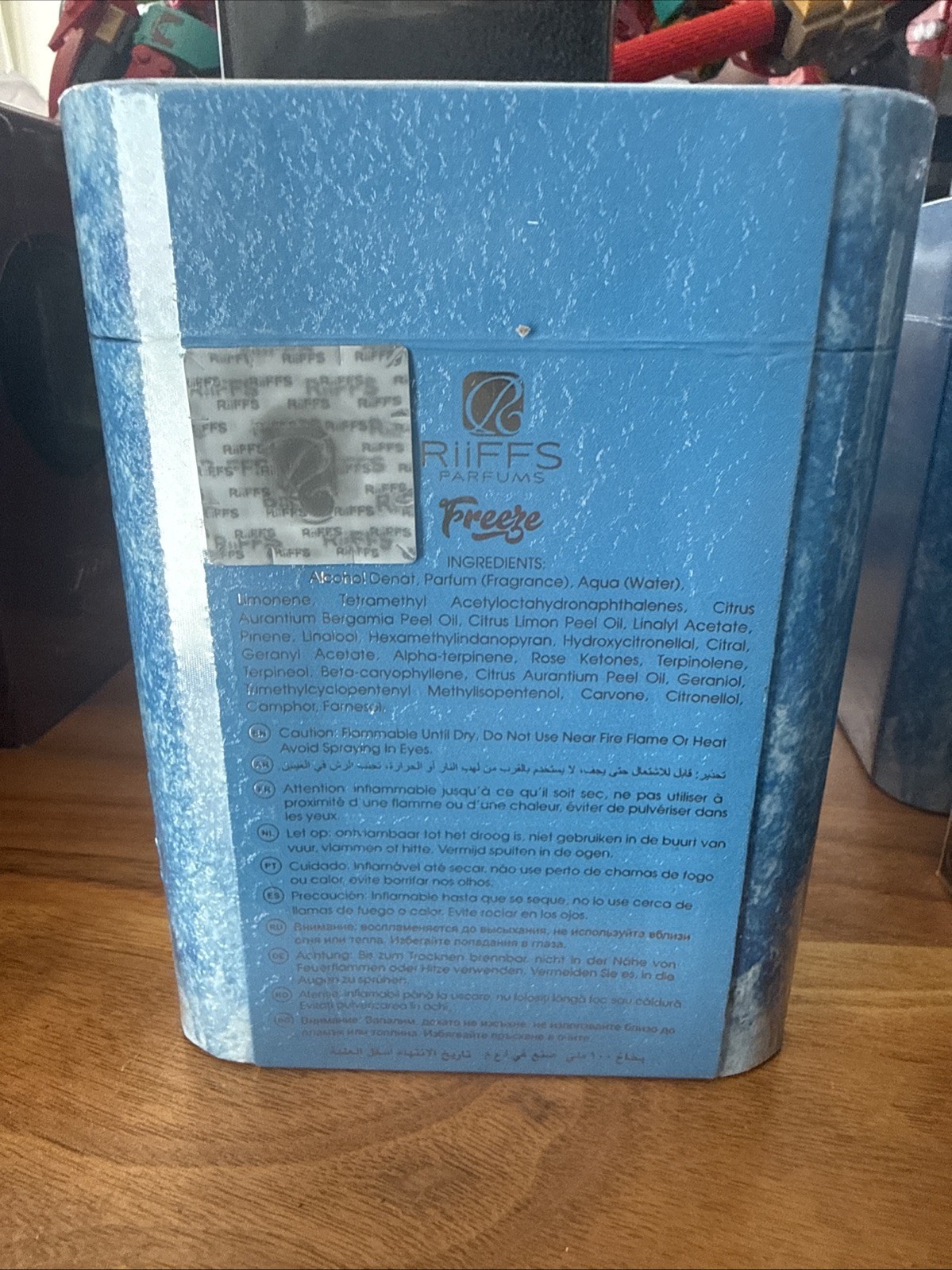 Riiffs Unisex Freeze Spray 3.4 oz EXTRAIT DE PARFUM 6295151504031 SEALED