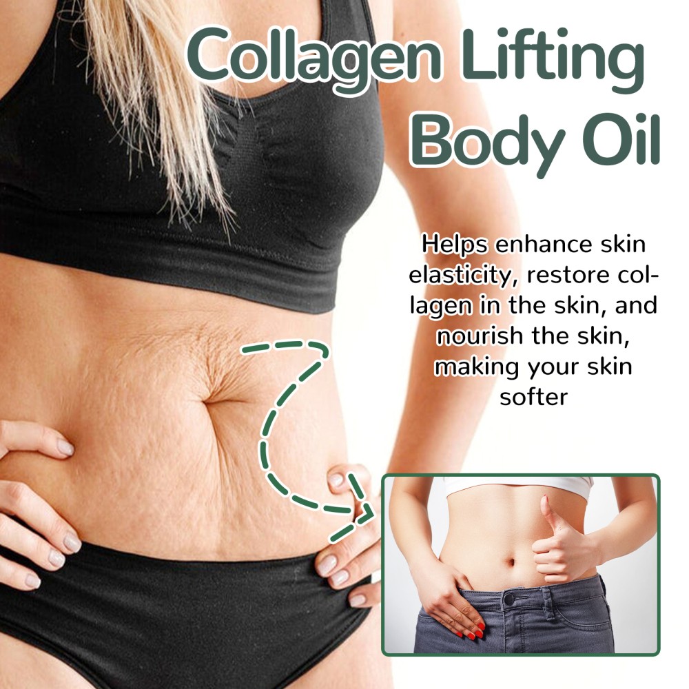 2Pack 100ml Collagen Lifting Body Oil Hydrating & Firming Anti Aging Massage Oil