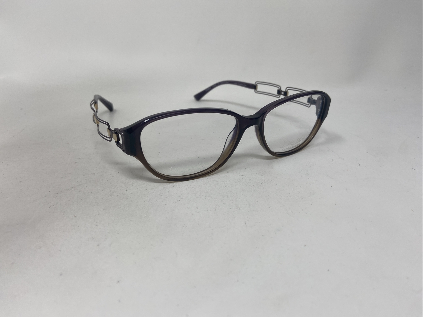 LINE ART CHARMANT XL 2033 VO 53/15/135 PURPLE BROWN EYEGLASSES FRAME :R68