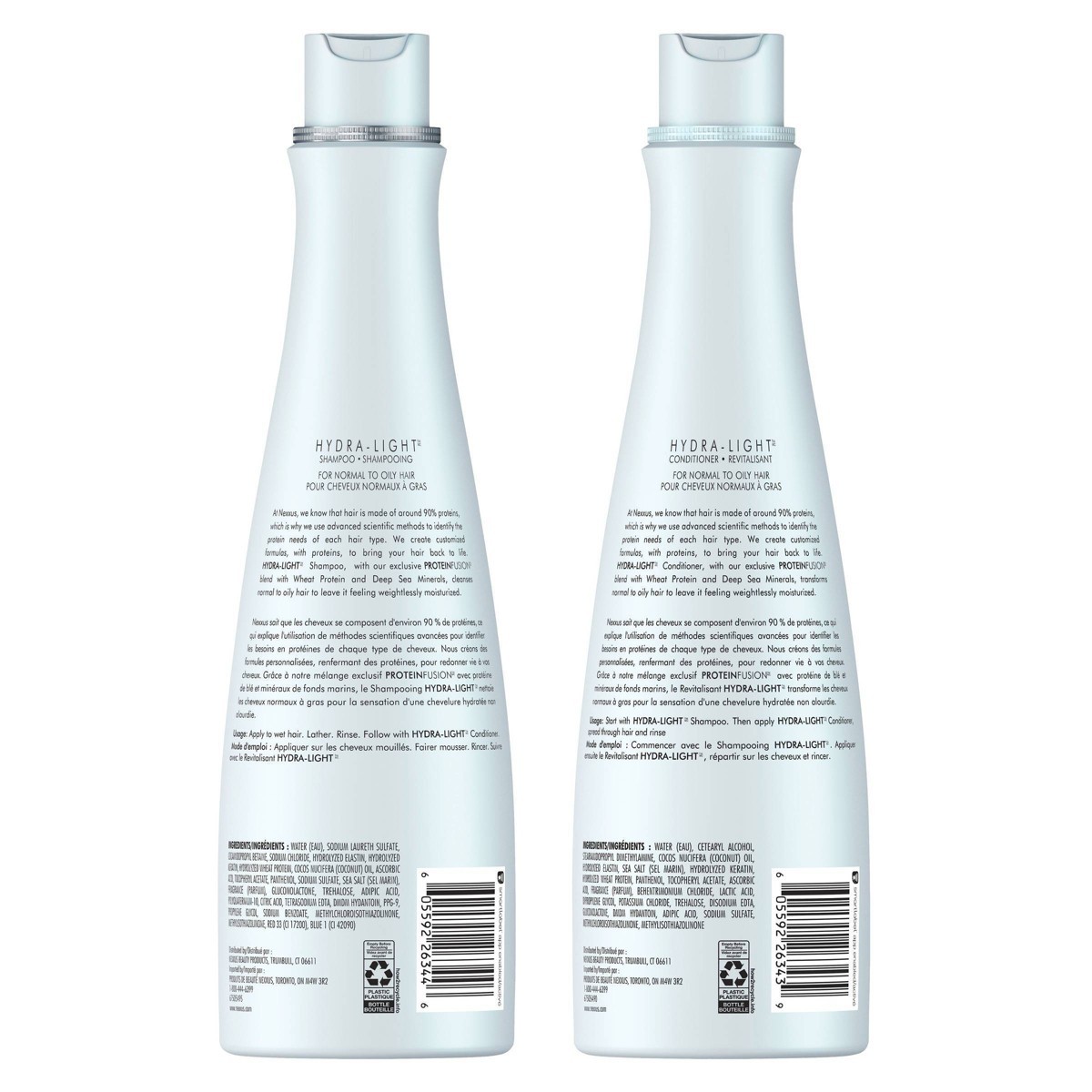 Nexxus Hydralight Shampoo and Conditioner for Oily Hair – 13.5 fl oz, 2 ct