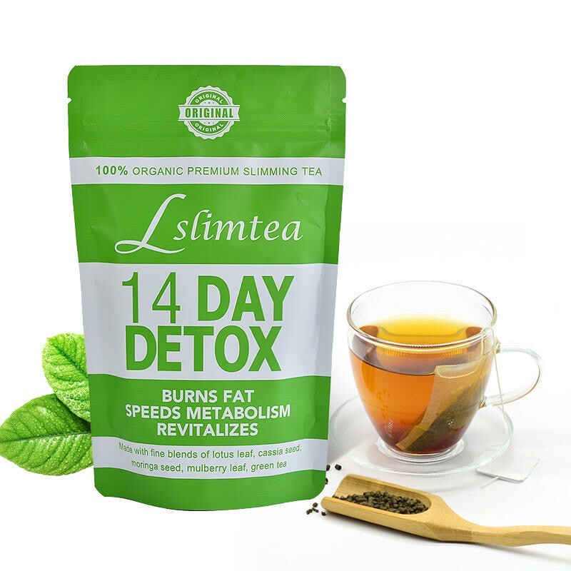100% Organic Premuim Slimming Tea, 14 Days Detox Cleanse Fast Weight Loss Tea.