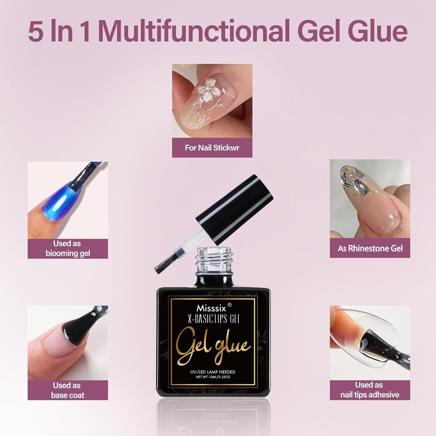 216Pcs Pre-Etched Gel Nail Tips – Medium Almond with Easy Application System