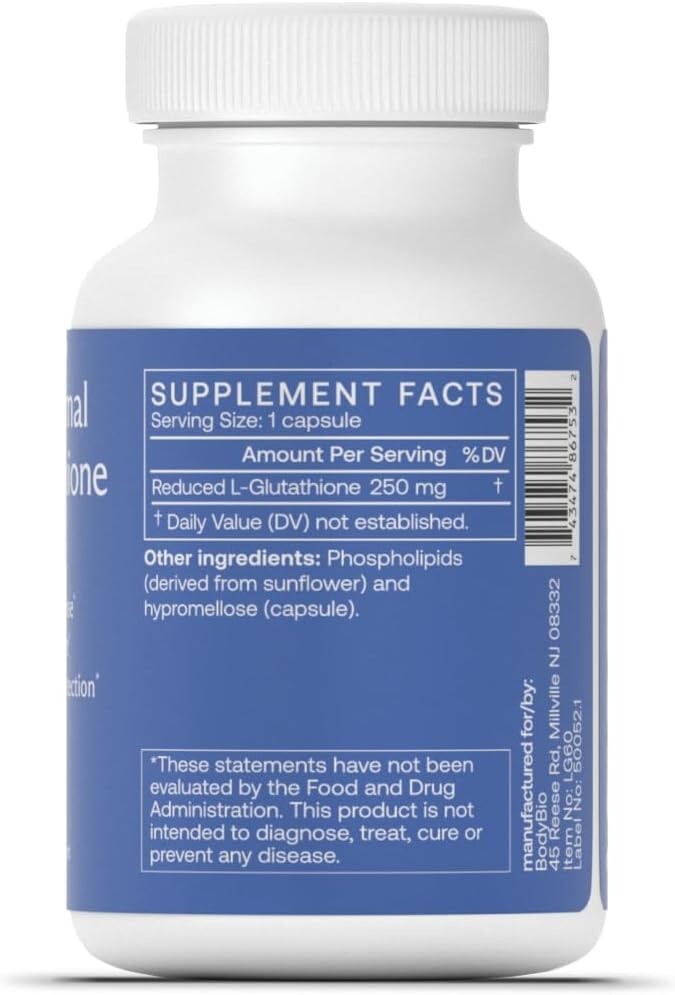 Advanced Liposomal Glutathione – 60 Capsules for Immune Support & Detoxification