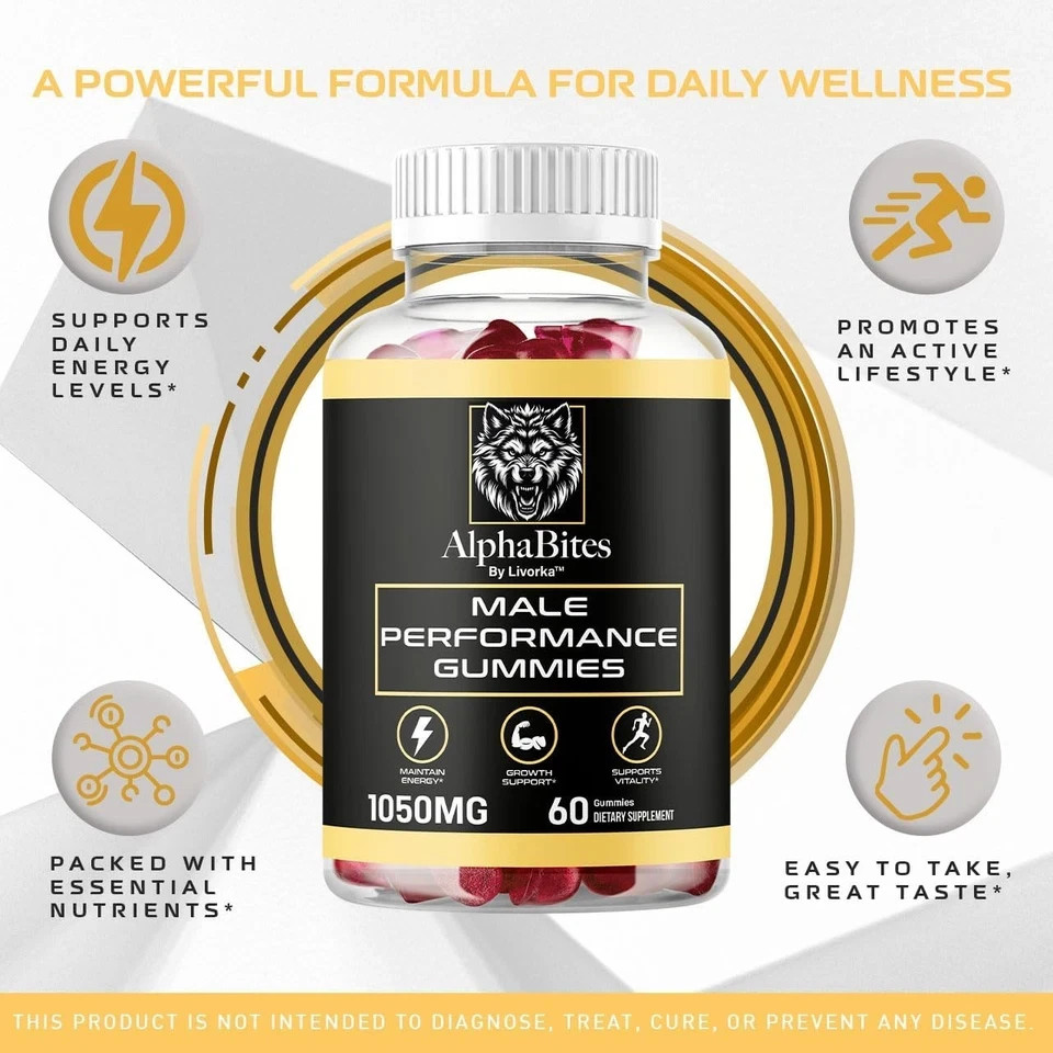 AlphaBites Gummies For Men – AlphaBites ED Gummies Male BIGD – 30 Gummies