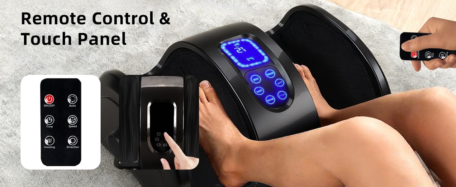 Foot Calf Massager Shiatsu Kneading Heated with 360° Adjustable Handle LEDScreen