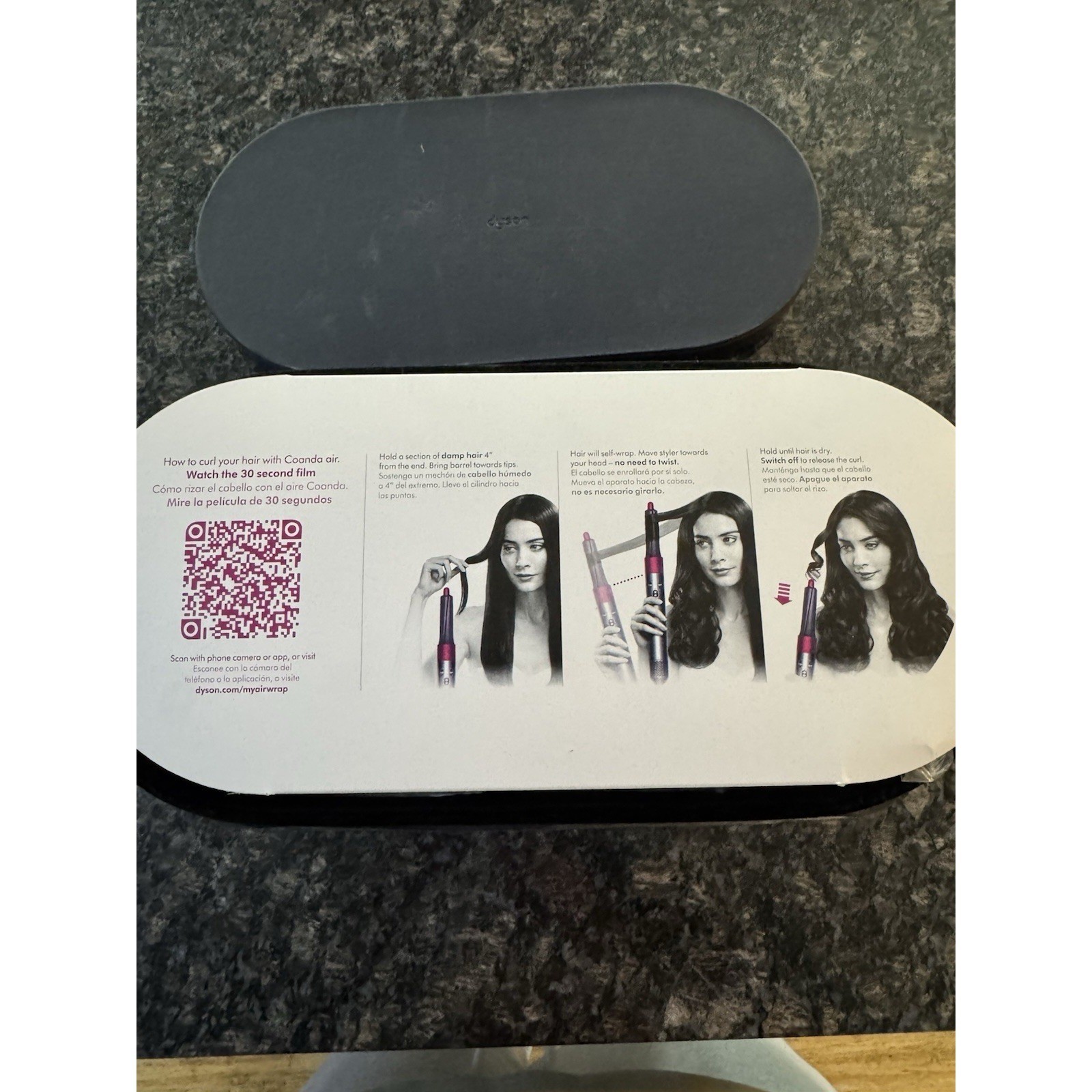 Dyson Airwrap Complete Long Nickel/Copper with case Open Box Paperwork Serial