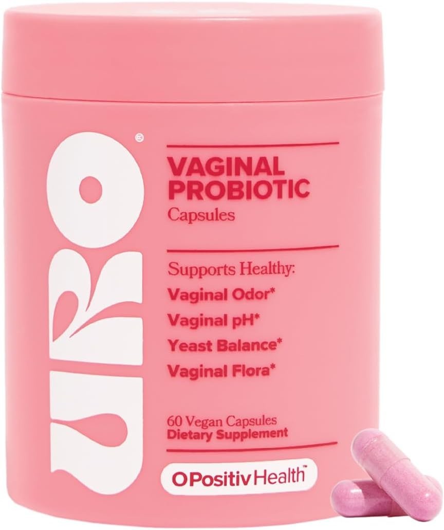 URO O Positiv Vaginal Probiotics 60 Count for Women PH Balance with Prebiotics