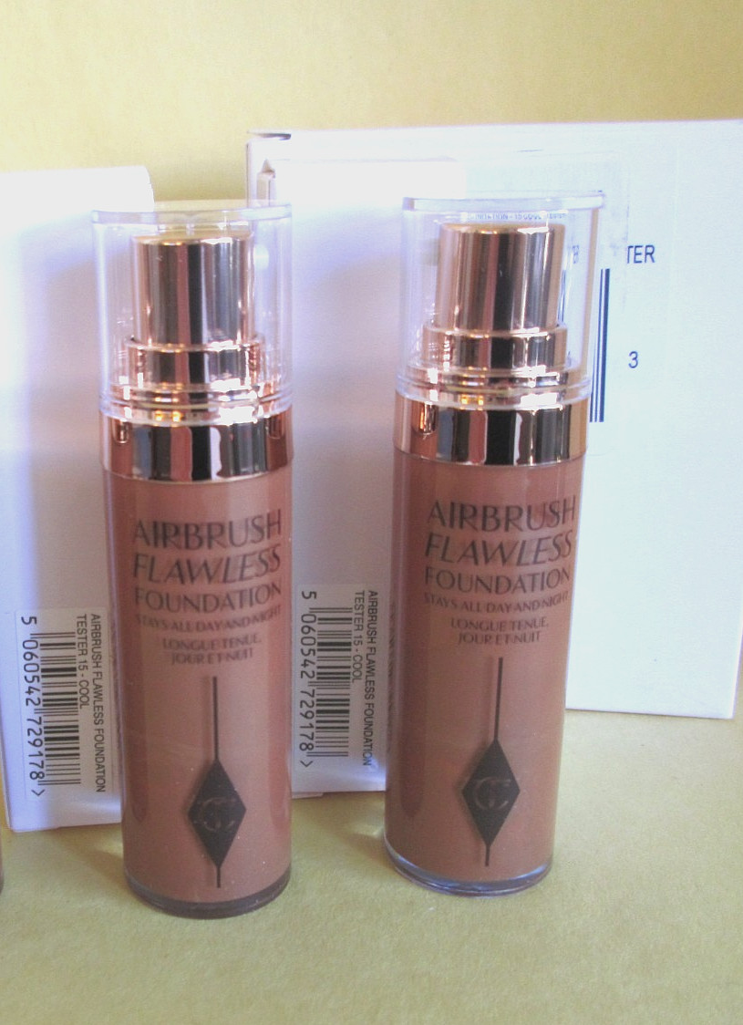 2 SET 15 COOL AIRBRUSH FLAWLESS FOUNDATION CHARLOTTE TILBURY 20 ML 0.67 OZ EACH