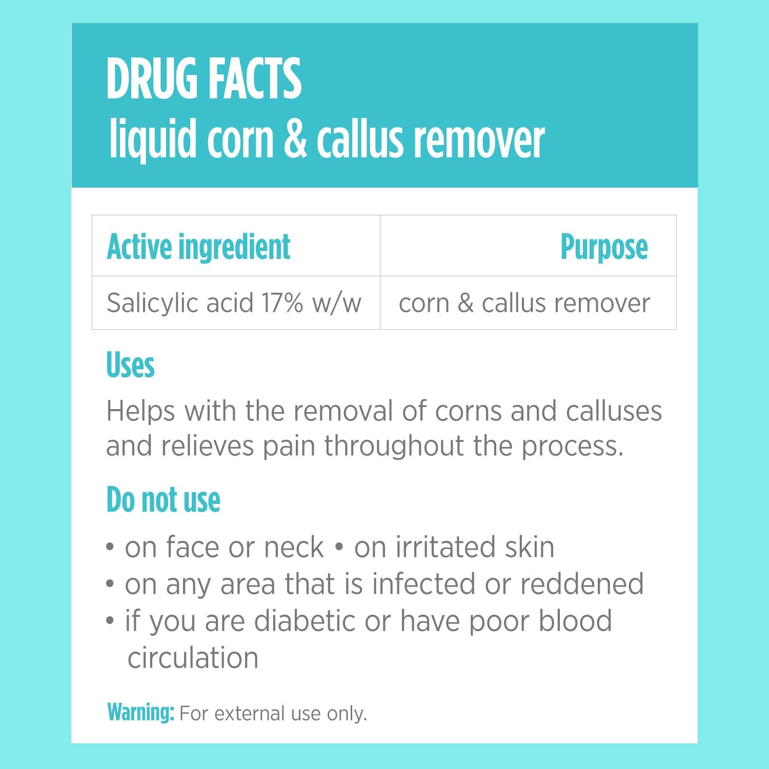 Maximum Strength Liquid Corn & Callus Remover Salicylic Acid 4 Piece Set