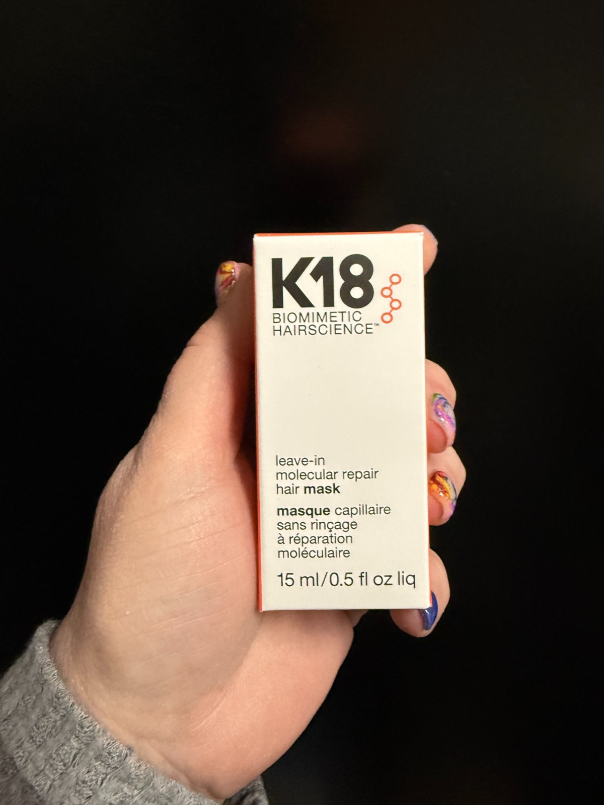 K18 Mini Leave-In Molecular Repair Hair Mask – .5 Fl Oz