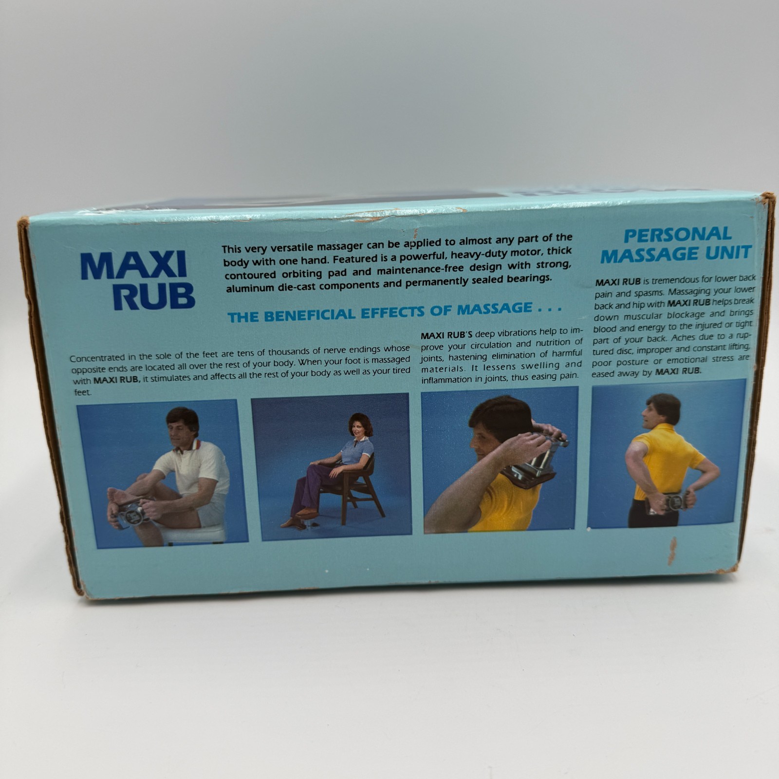Maxi Rub Professional Personal Massage Pad Unit Vintage Brand New Sealed
