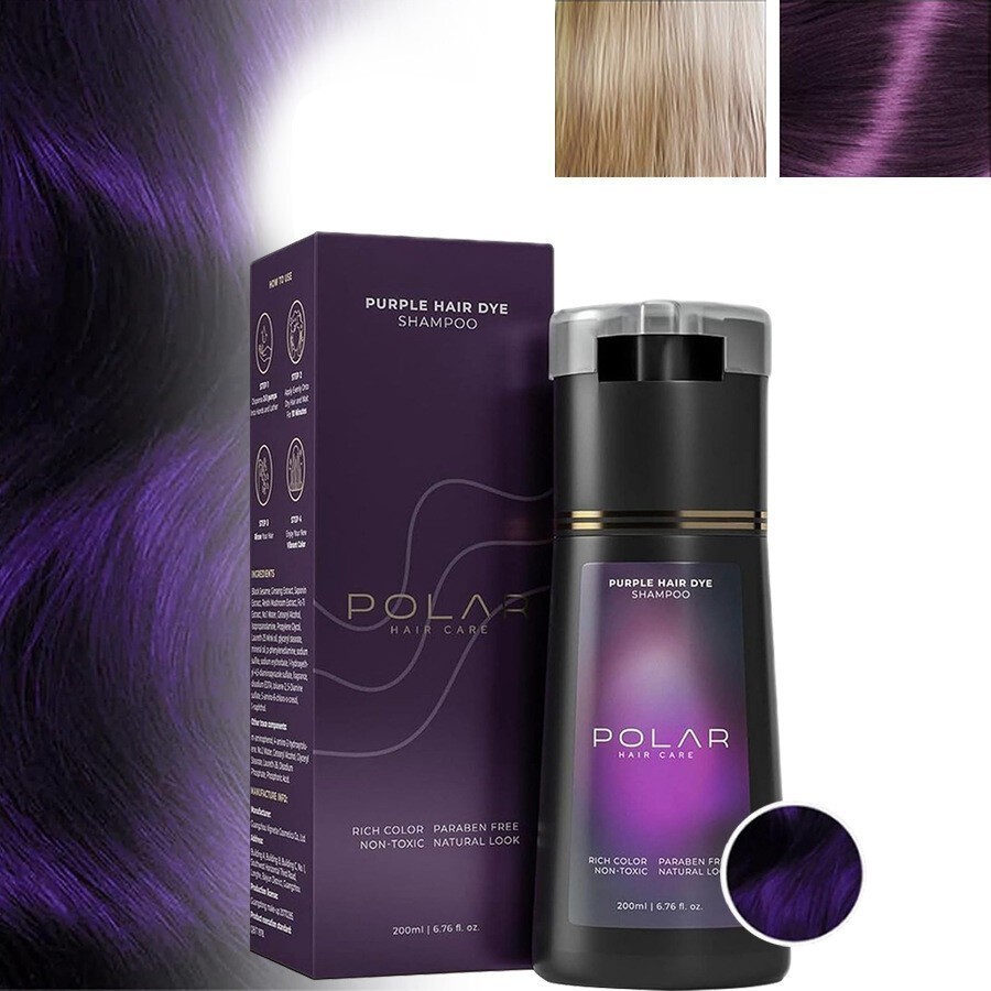 Polar-Hair Dye Shampoo Polar Hair Care, Hair Care Shampoo 200ML/6.7 OZ 3 Colors