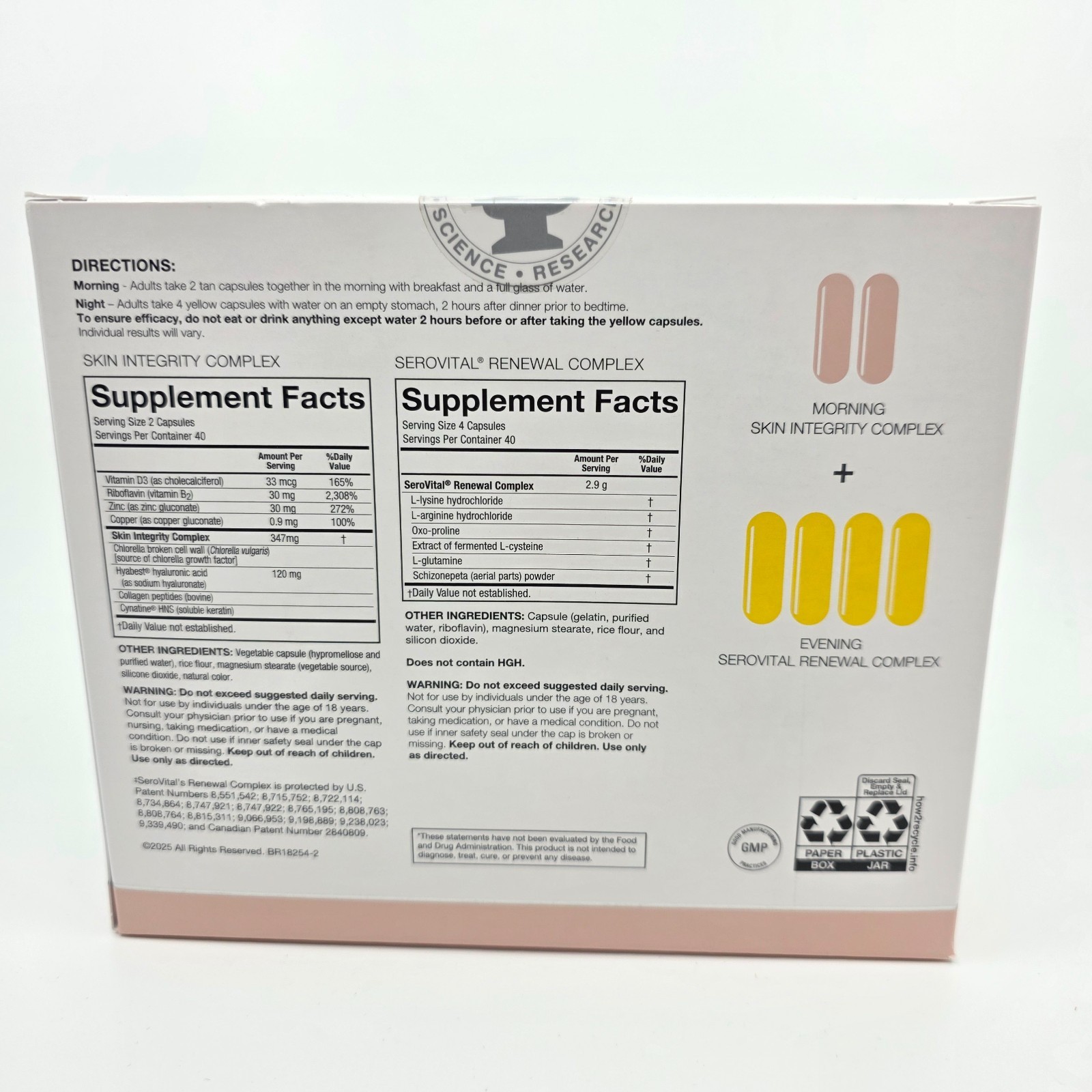 SeroVital Skin Revive 240-count 40 Days Supply Exp.04/2027