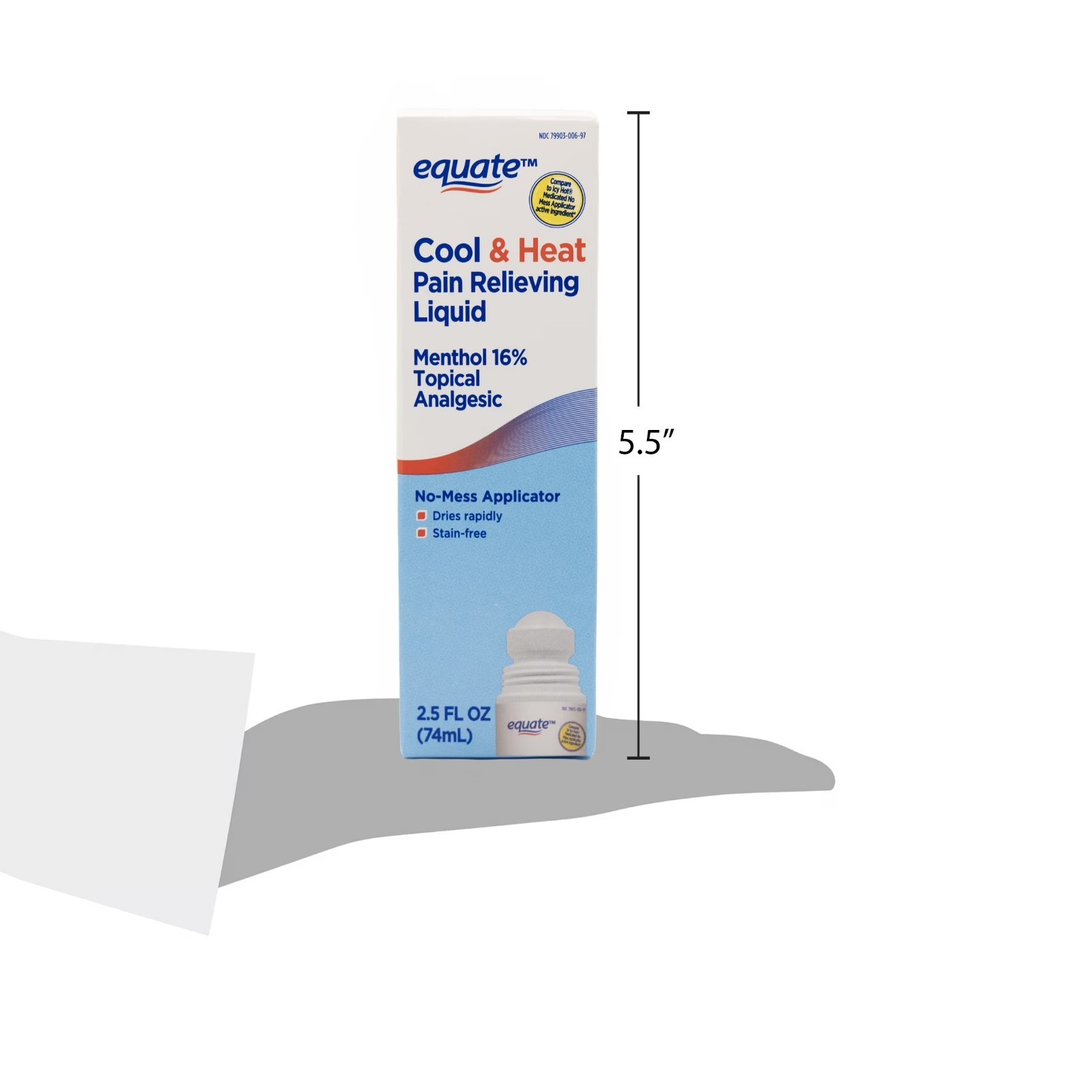 Equate Max Strength Cool & Heat, Joint Pain Relief, 2.5 fl. oz. 3 PACK FREE SHIP