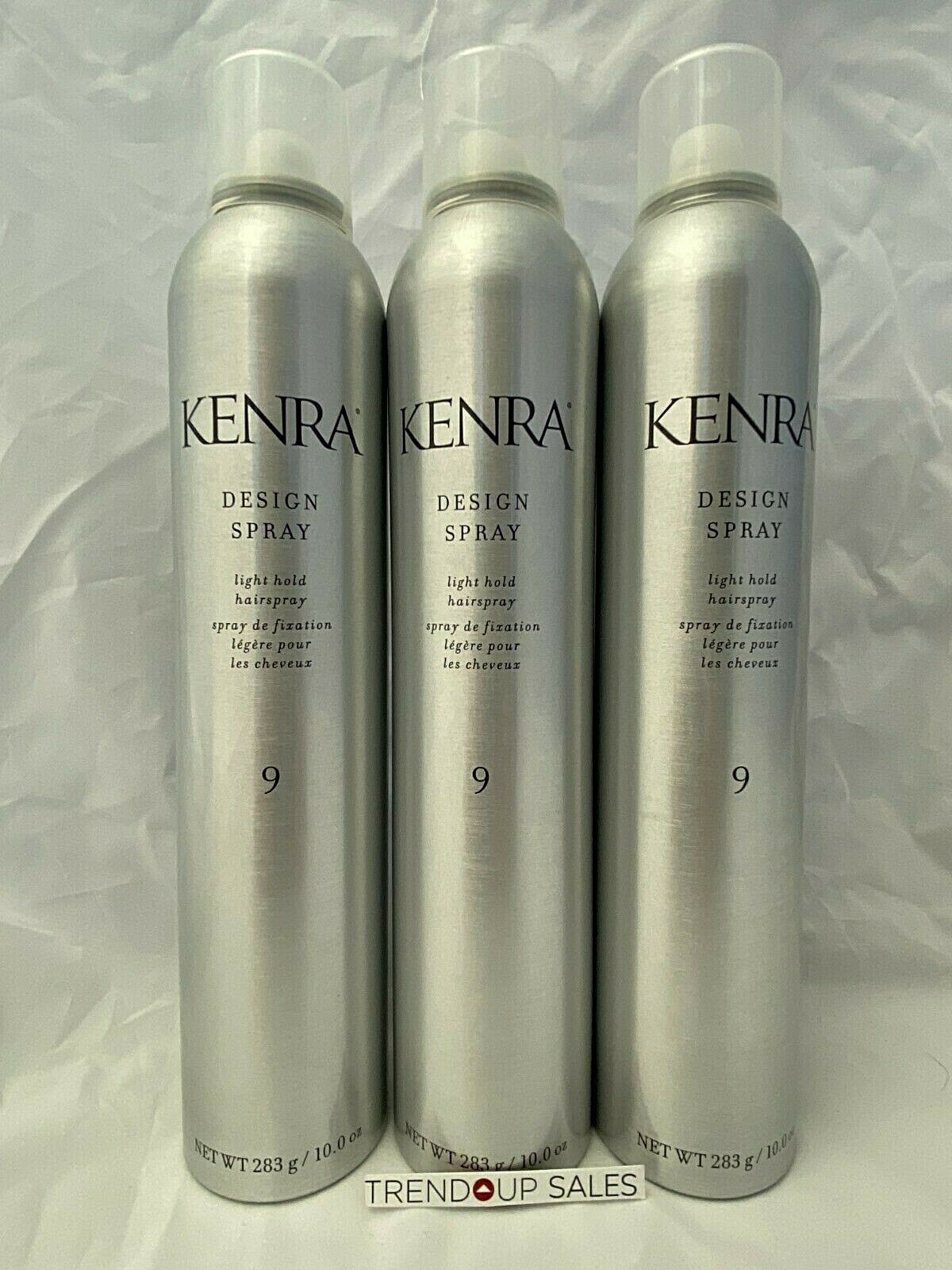 Kenra Design Spray Hair Spray #9 10oz 3 PACK SET