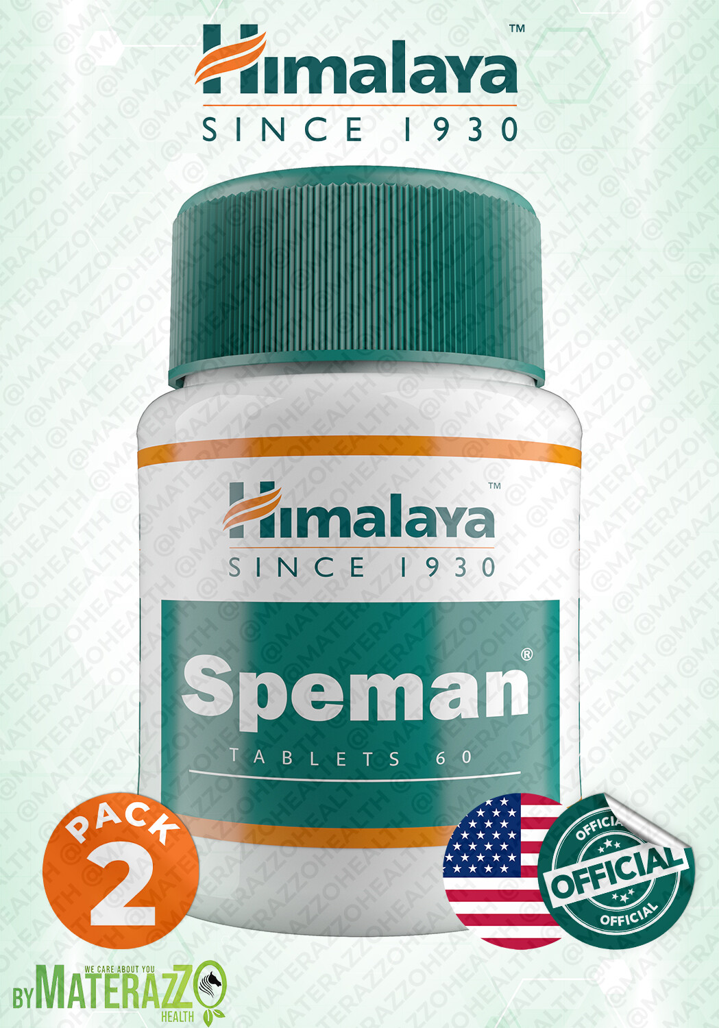 Speman Himalaya USA EXP.10/2025 2 BOX 120 TABLETS OFFICIAL MEN’S HEALTHS LIBIDO