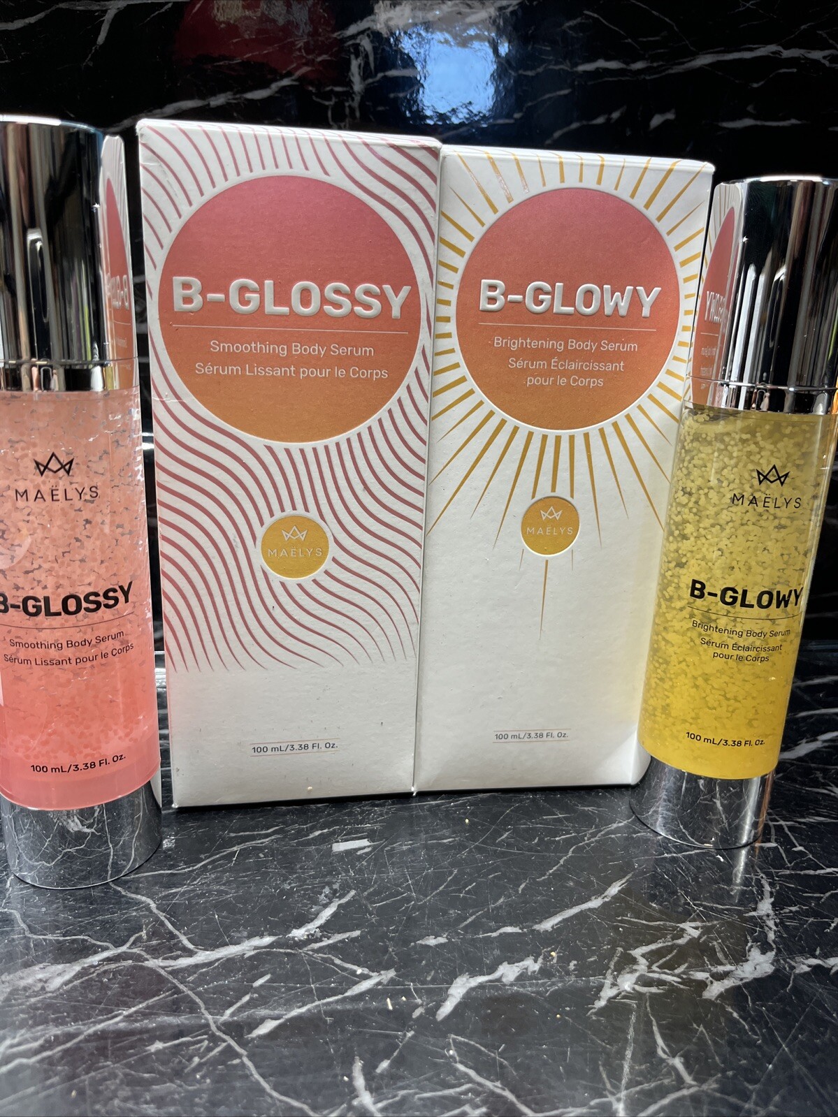 Maelys B-GLOSSY + B-GLOWY Body Serum 3.38oz. NEW 🔥 SALE 🔥