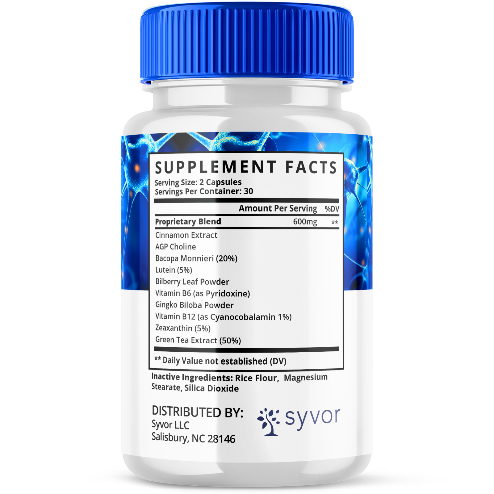 (5 Pack) Sciatisoothe, Brain Health & Cognitive Support Supplement 300 Capsules
