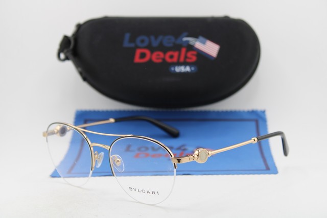NEW BVLGARI BV 2235 2033 BLACK GOLD GUNMETAL AUTHENTIC EYEGLASSES 54-19
