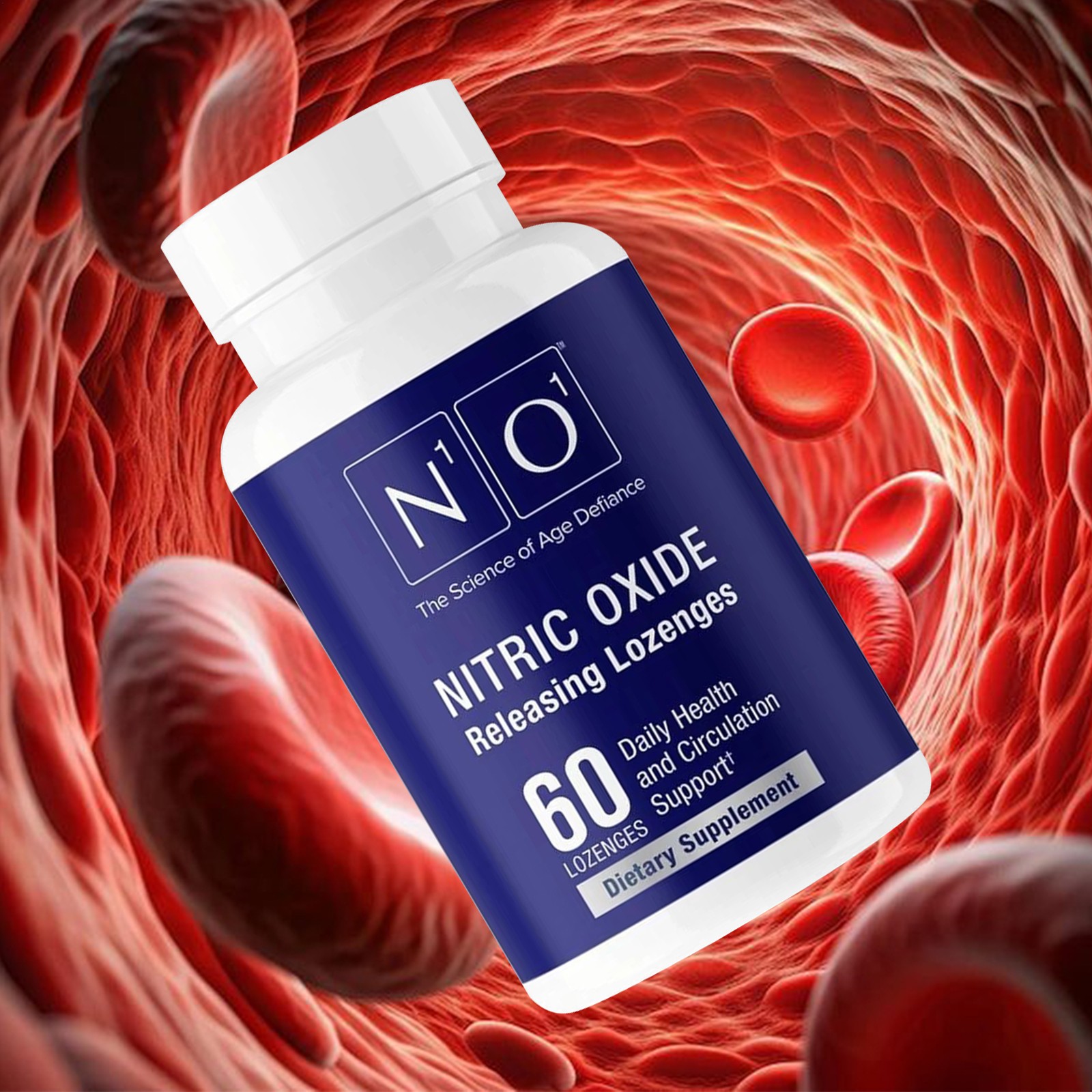 N1O1 Nitric Oxide Lozenges – 60 Count Supplement For Heart Health, Circulation