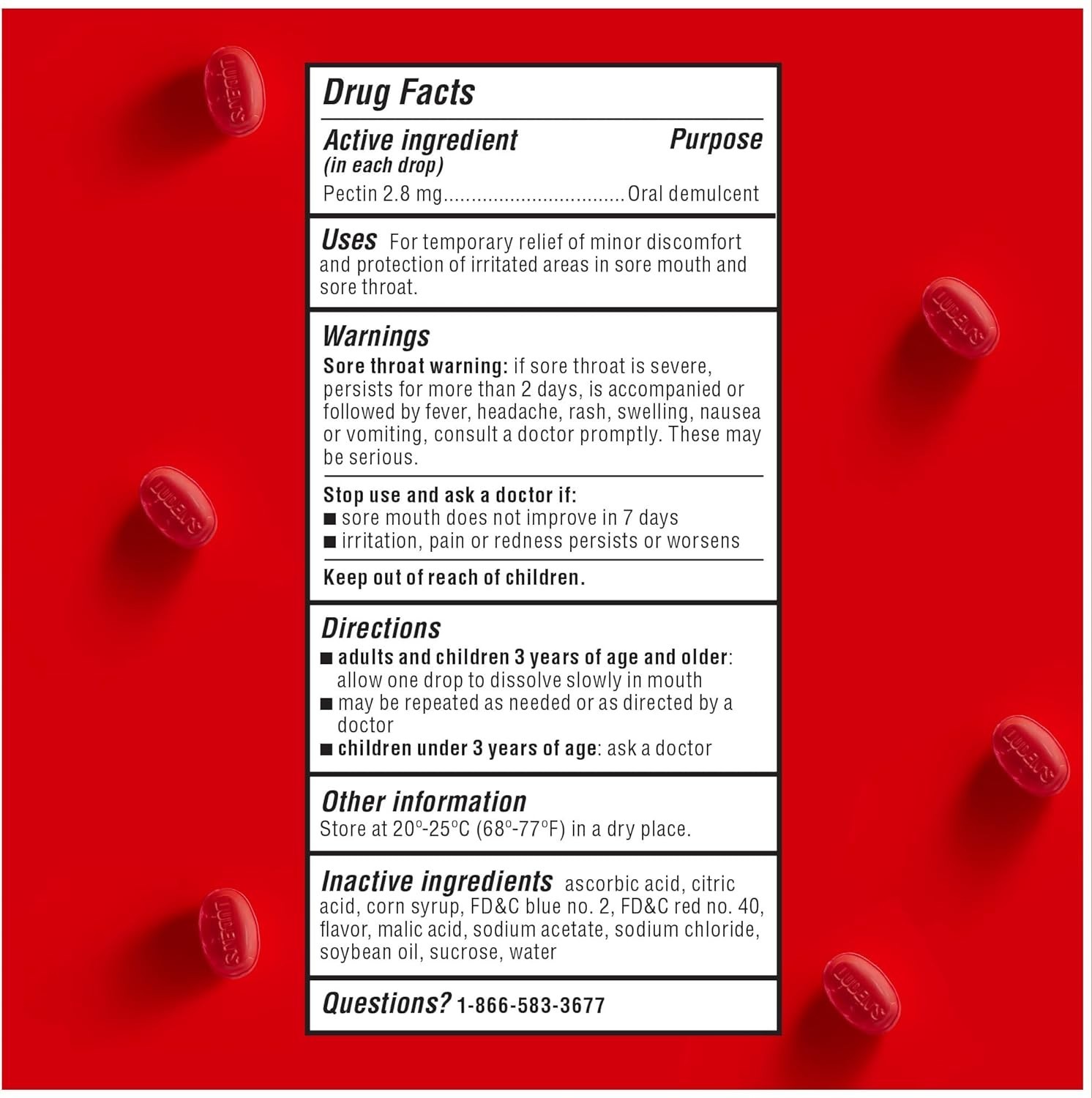 Delicious Wild Cherry Sore Throat Drops – 30 Count, Fast Relief for All Ages