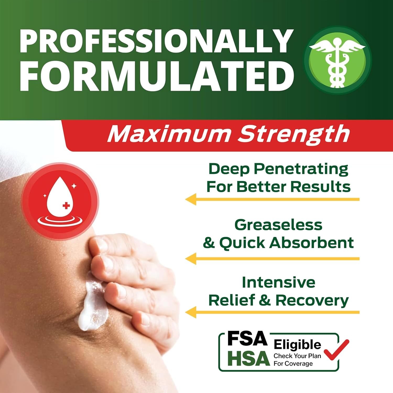 7 oz Maximum Strength Muscle & Joint Relief Cream – Menthol Scented Comfort