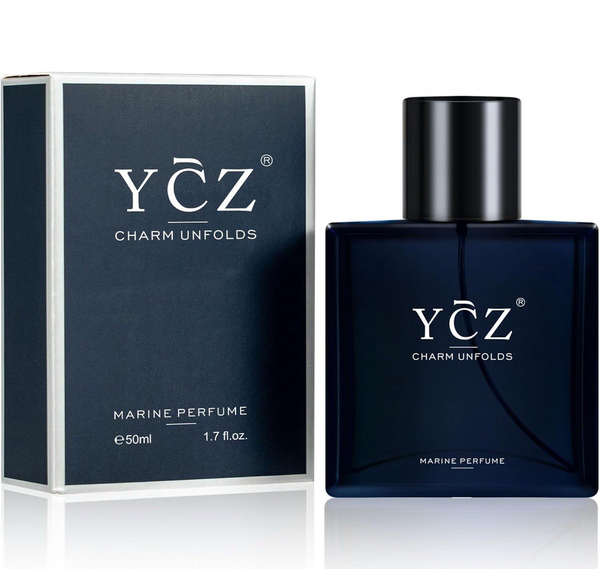 YCZ Charm Unfolds Marine Cologne/Perfume for Men – 1.7 fl oz (50ml) Natural