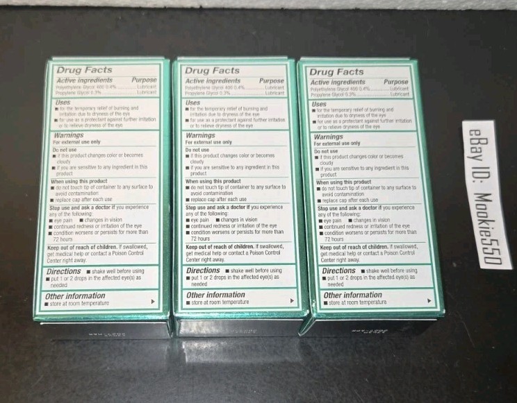 EXP 07/2025+! 3 Box Lot Systane GEL DROPS Dry Eye Relief 10mL 1/3oz Day Night