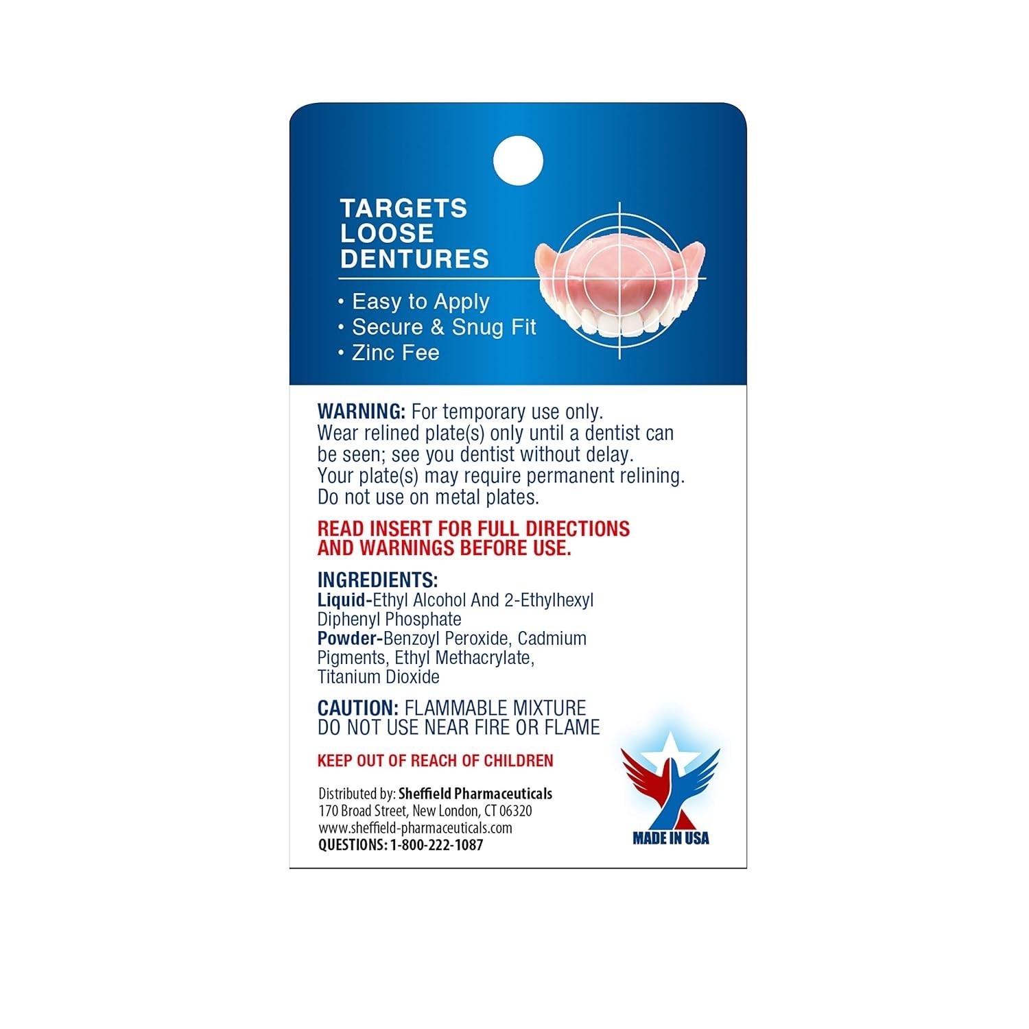 Denture Refit Solution – Easy to Apply, Tightens Both Upper & Lower Dentures